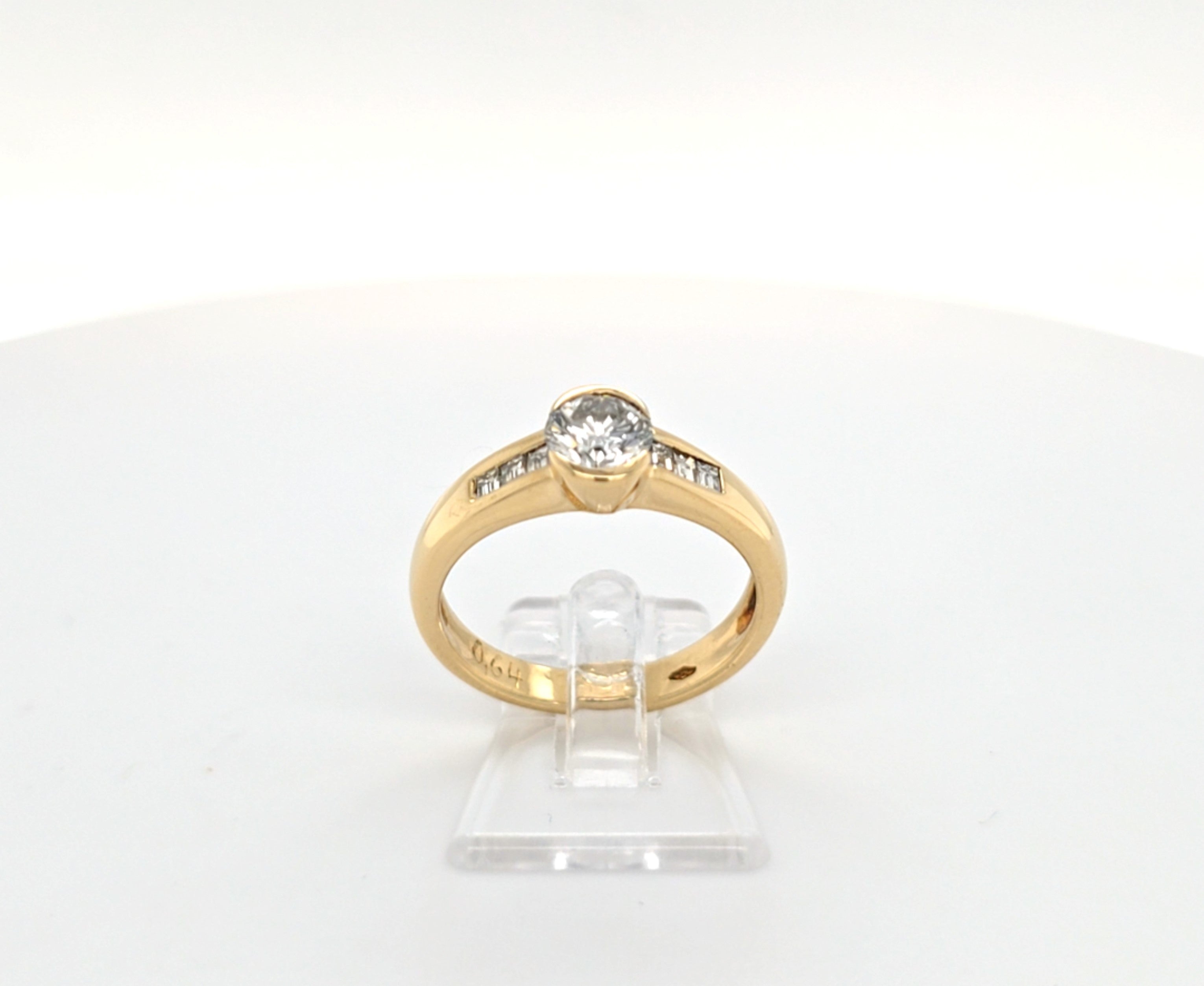 Ring Gelb Gold 585 Brillant Diamanten Schmuck Damen