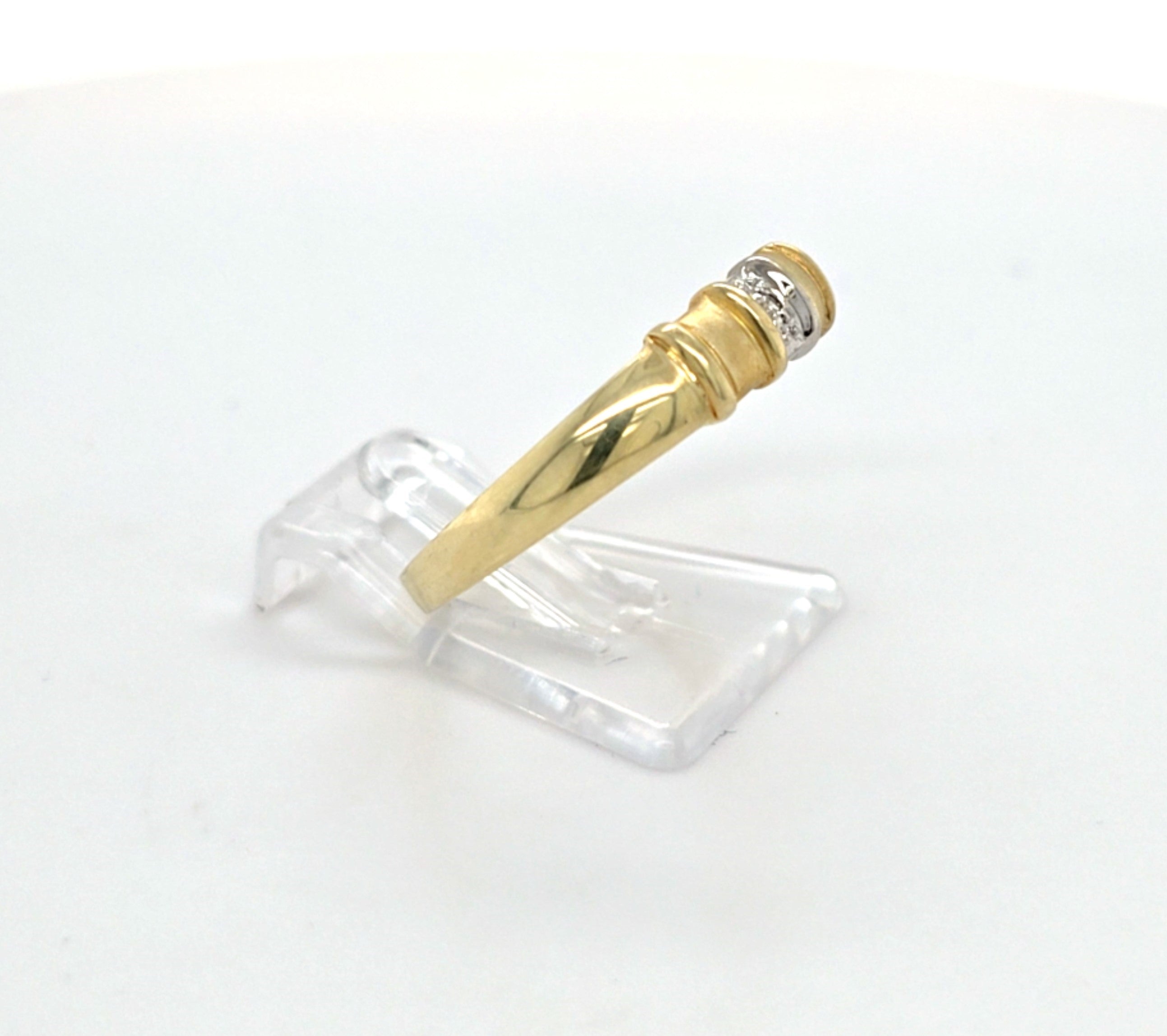 Ring Gelb Weiß Gold 585 Zirkonia Damen