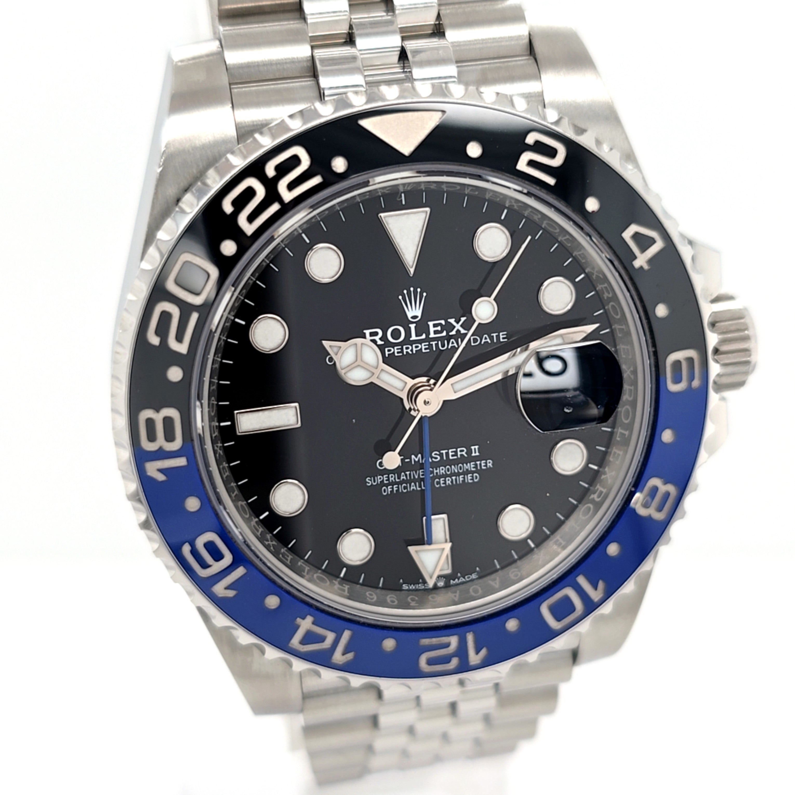 Rolex GMT-Master II Stahl 40 mm Ref.: 126710BLNR Full-Set BJ.2023