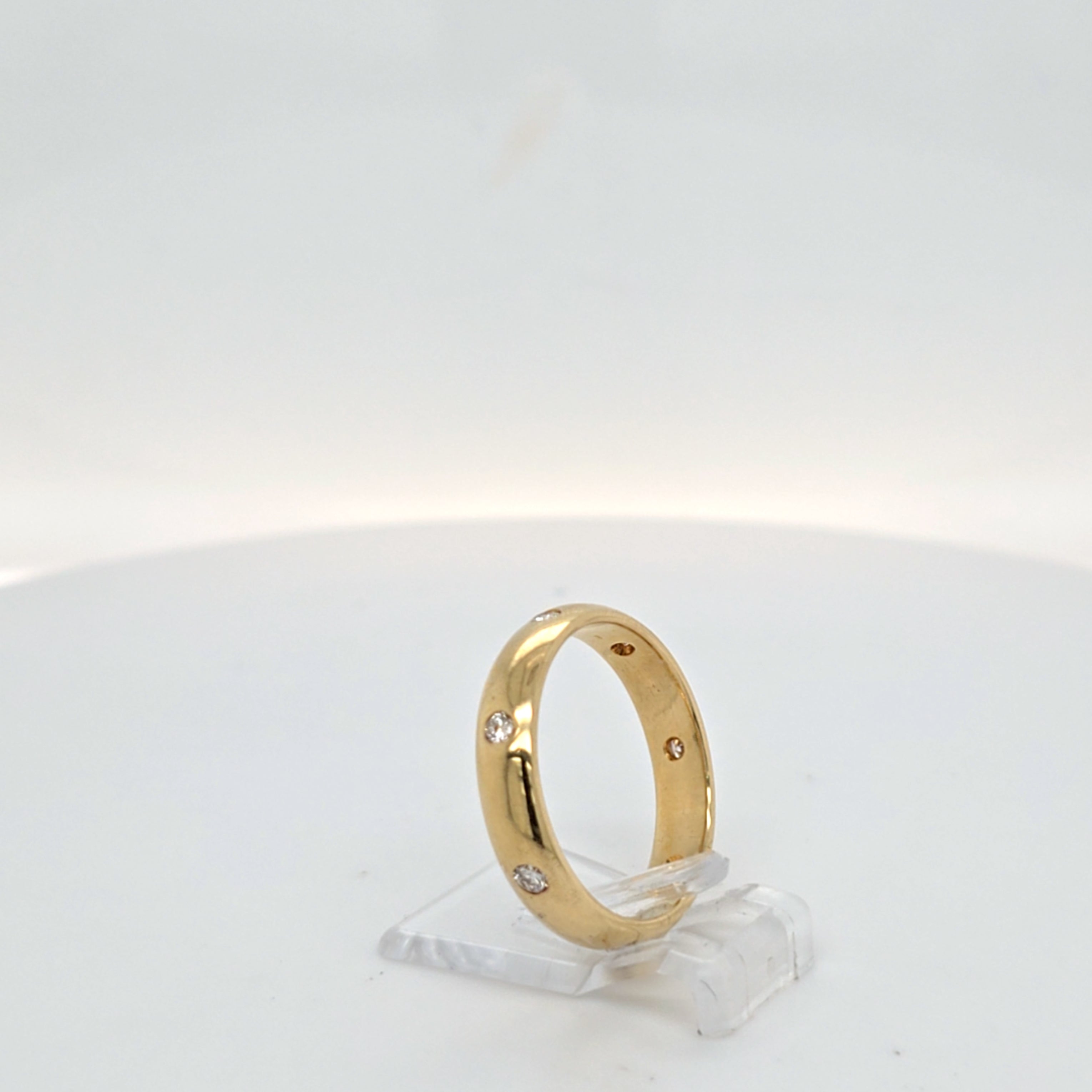 Ring Gelb Gold 750 Brillanten Schmuck Unisex