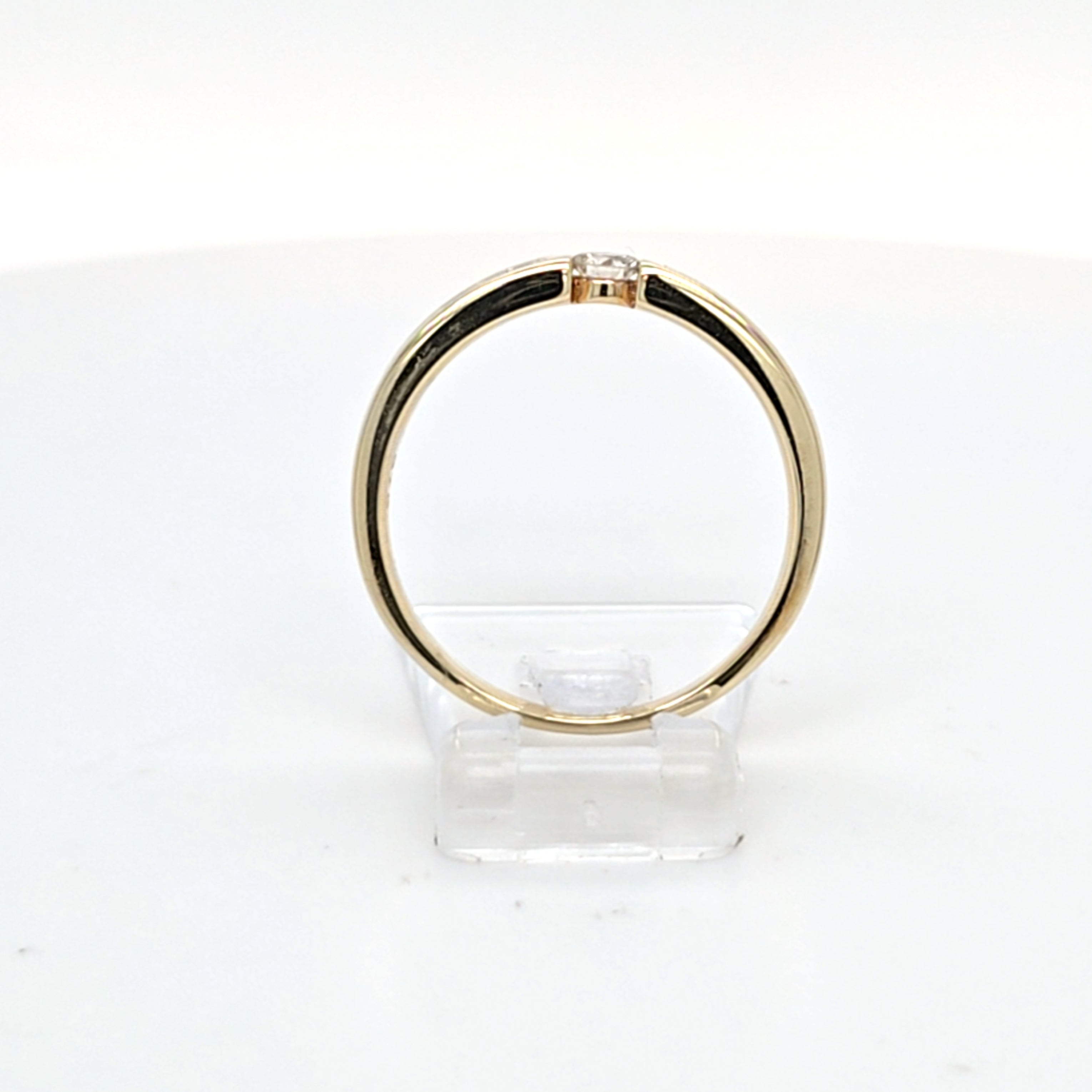 Ring Gelb Gold 375 Brillanten Schmuck Damen