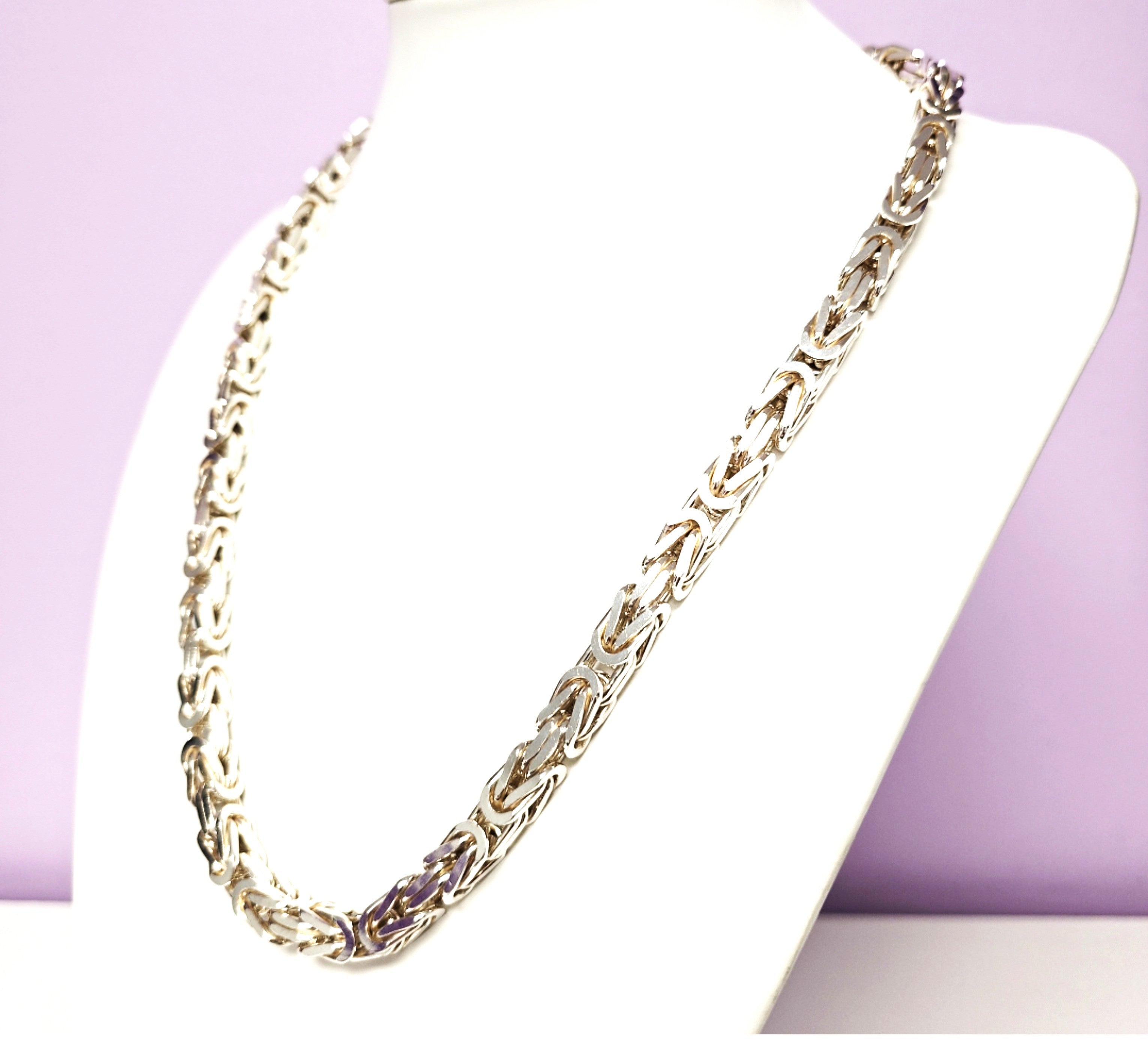Königskette Silber 925 Unisex ca 60cm Stärke 7,8mm Schmuck 214004