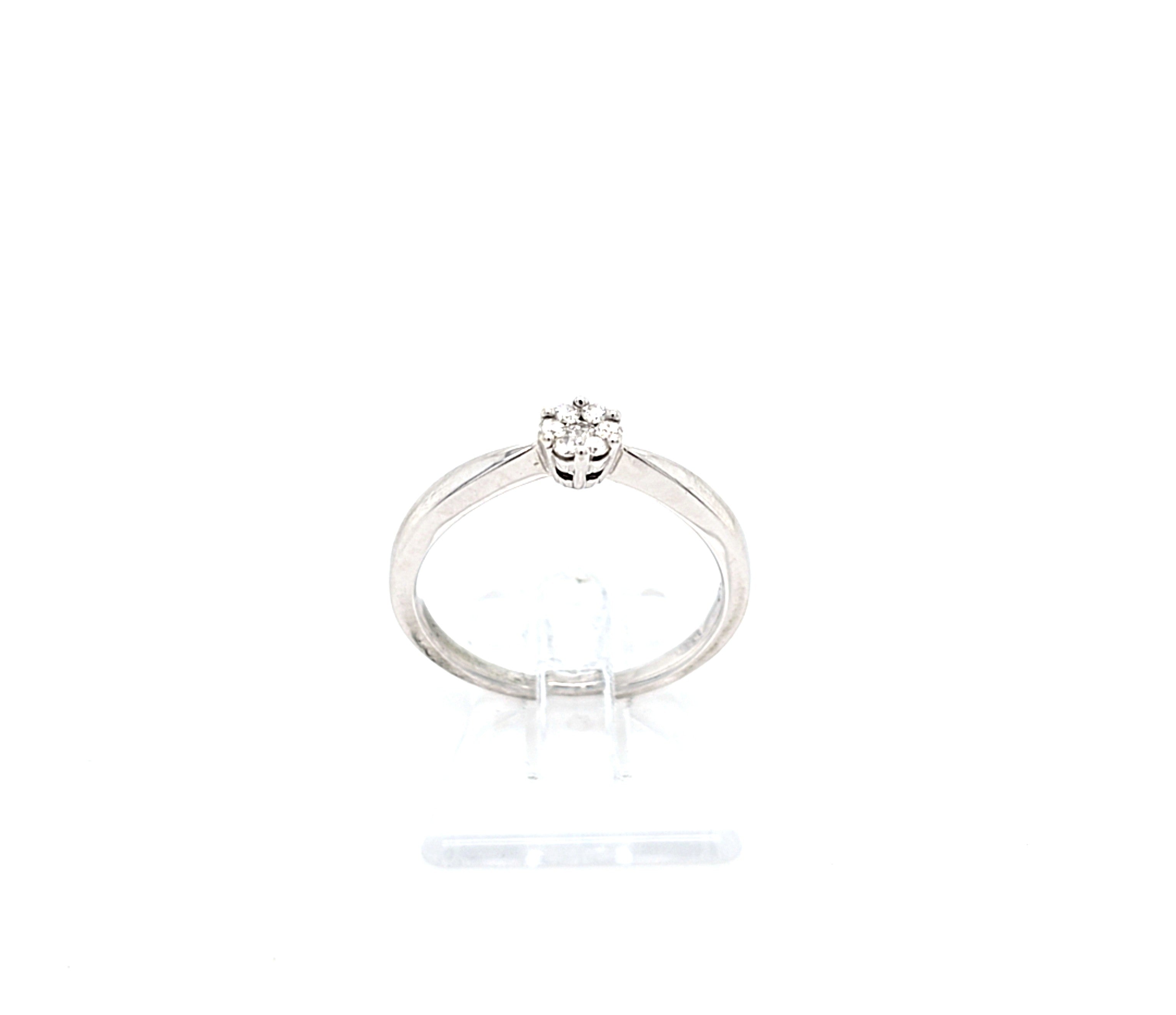 Christ Damen Ring Weißgold 585 14 kt. 7 Brillanten ca. 0,14ct *52* 200864