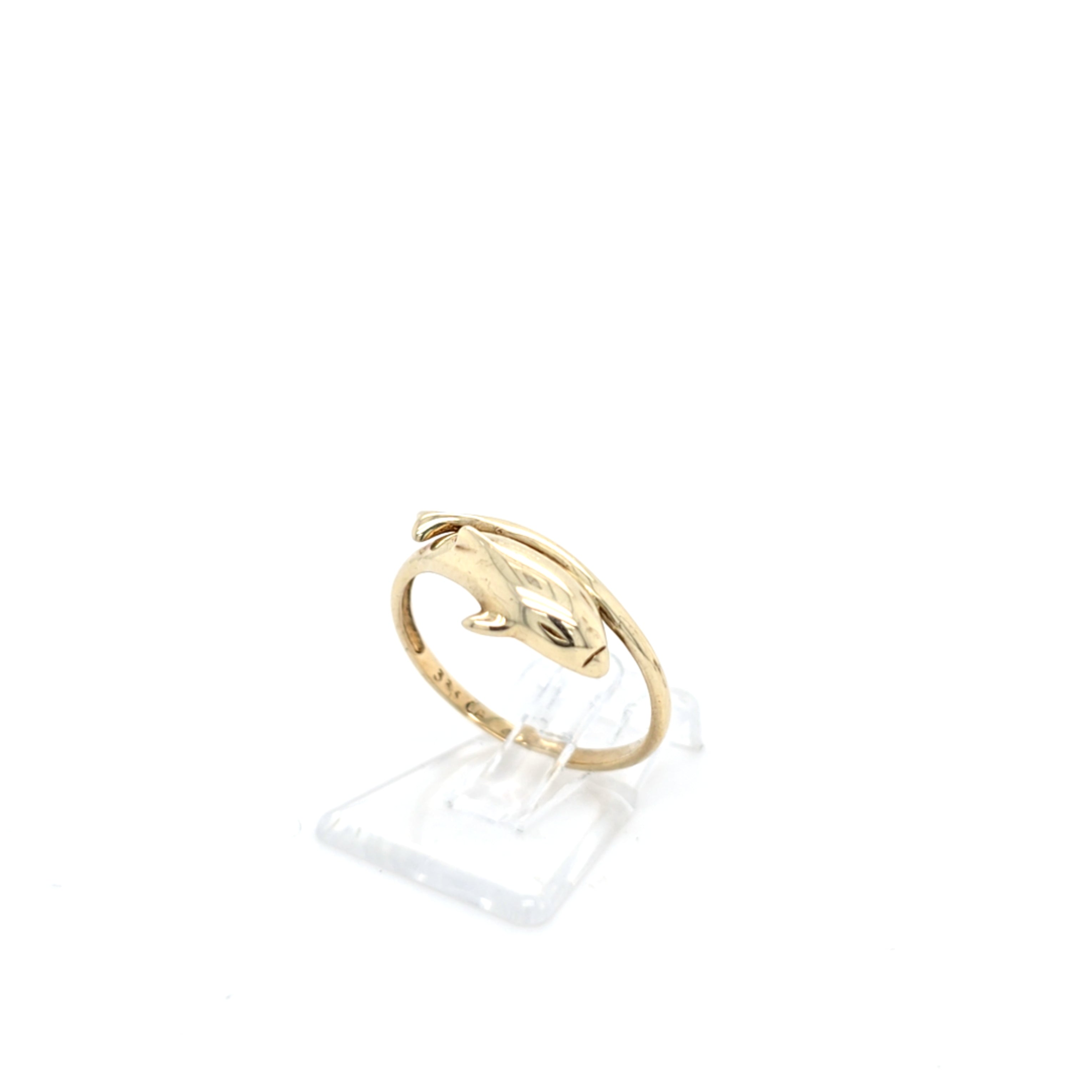 Damen Ring Gelbgold 333  8 kt.  Delphin *51*