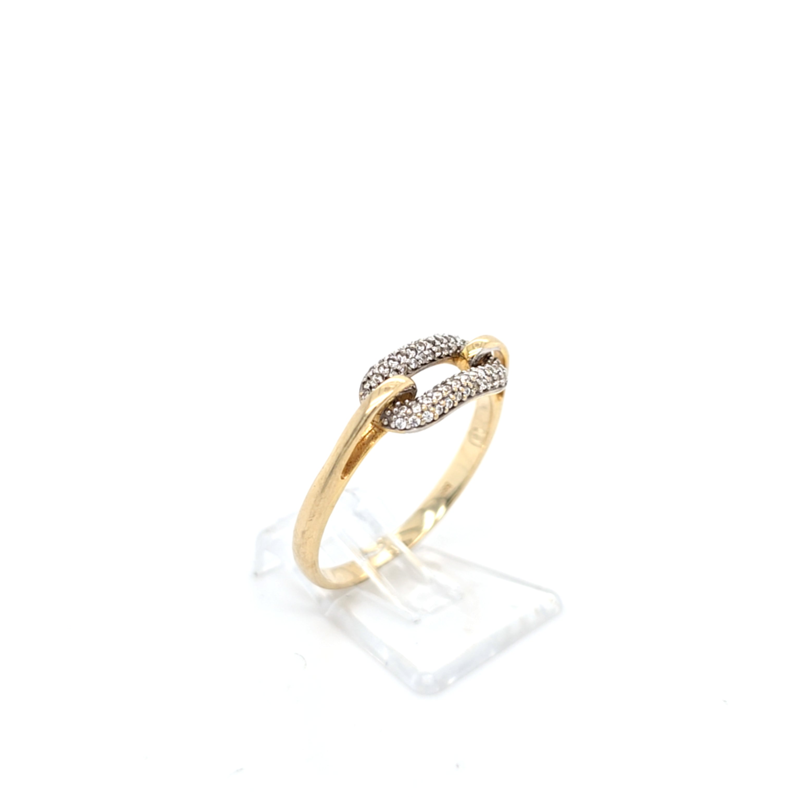 Damen Ring Gelbgold 585 14 kt. Zirkonia *59`* 214071