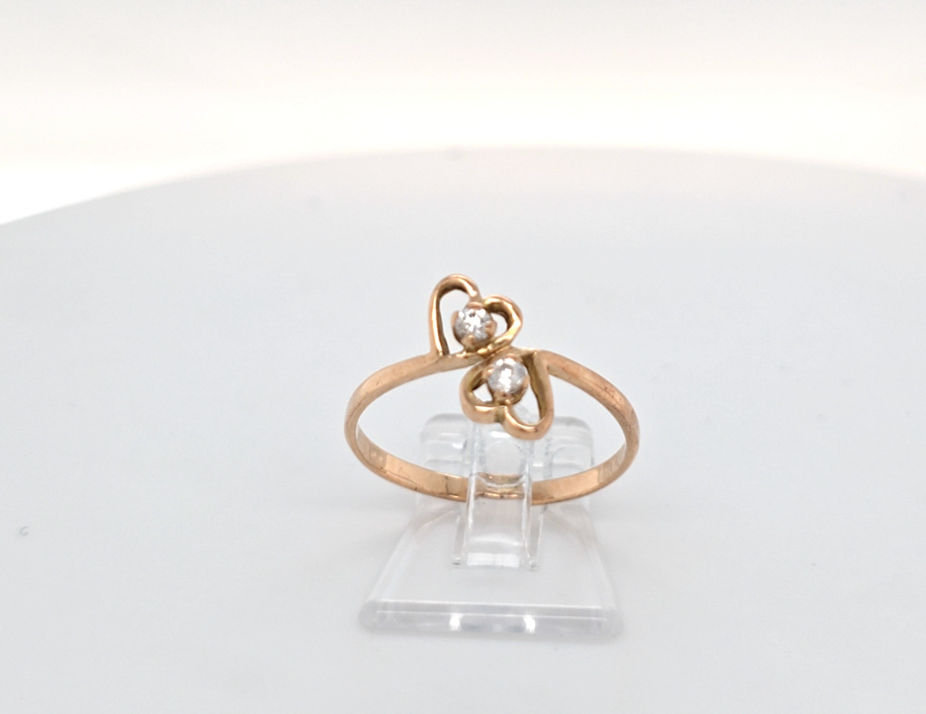 Ring Gelb Gold 585 Zirkonia Damen Herz Geschenk