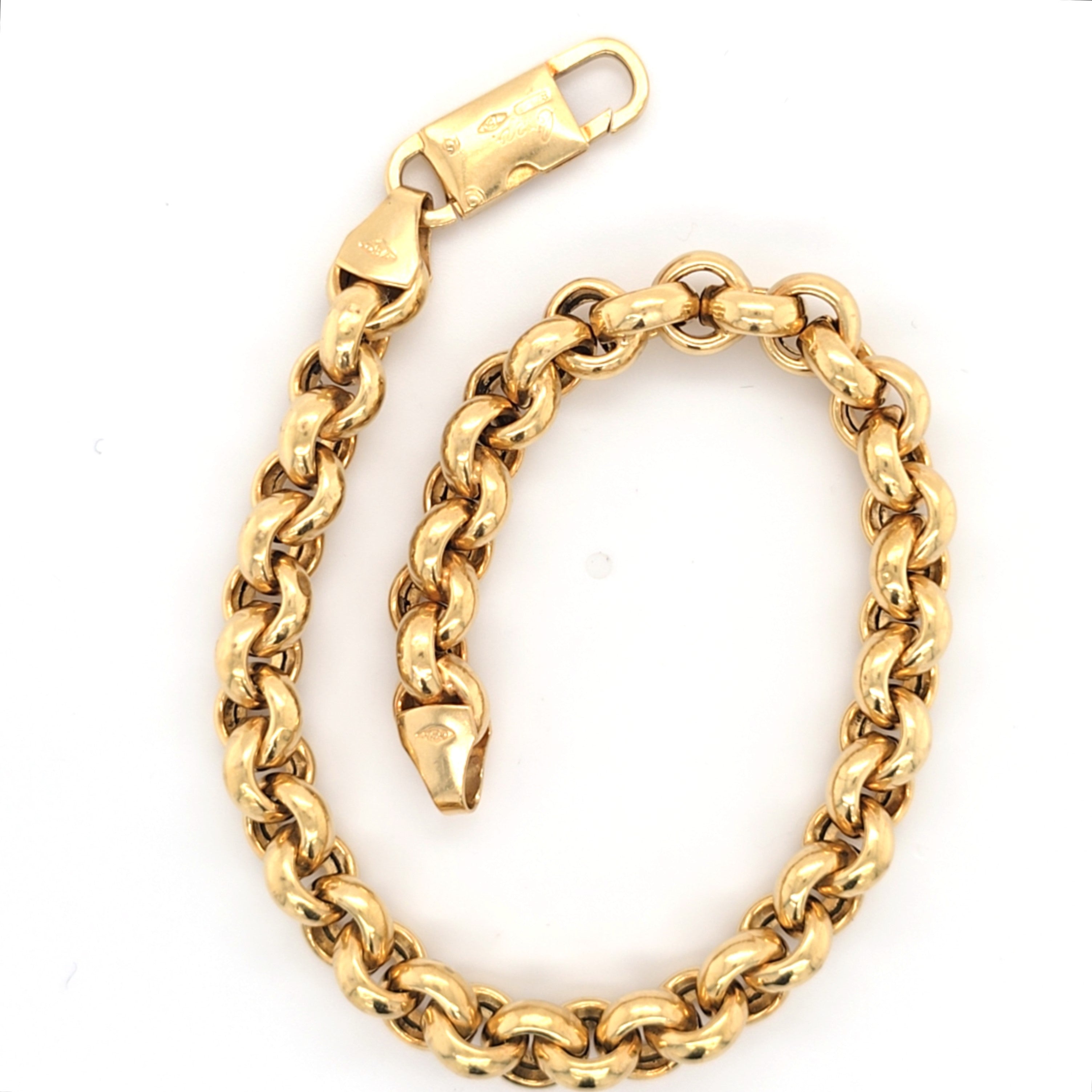 Armband Gelb Gold 750 Erbsdesign Schmuck Geschenk