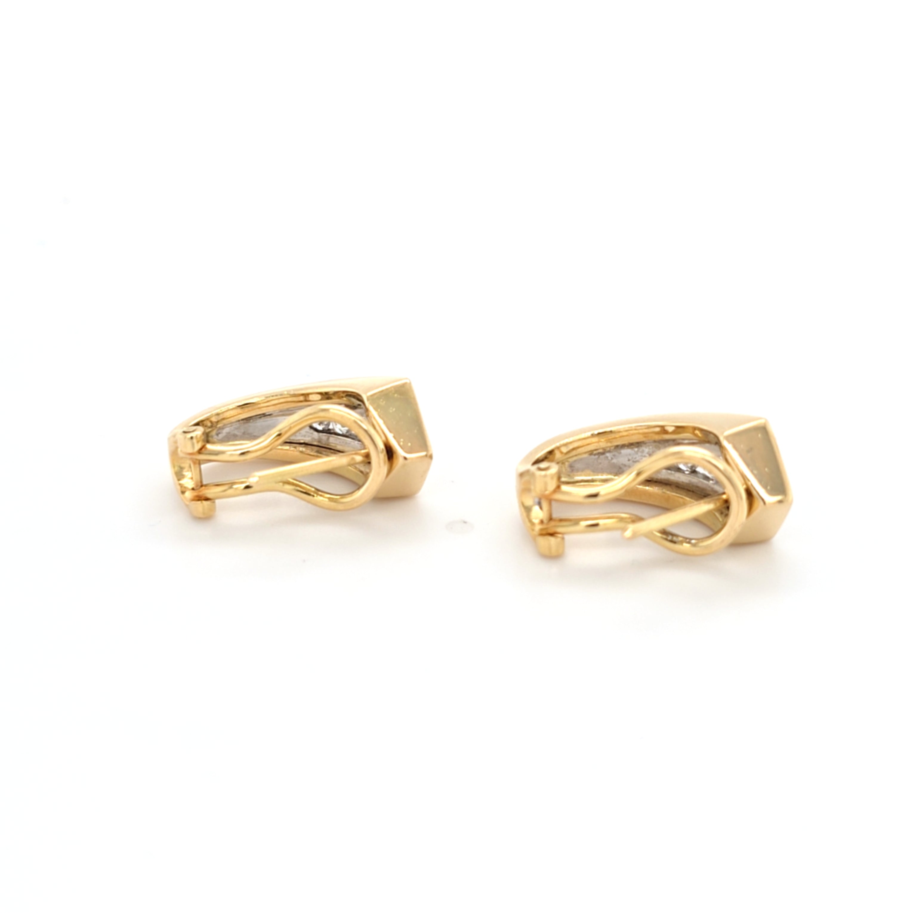 Ohrringe Gelb Weiß Gold 750 Brillanten Damen Schmuck