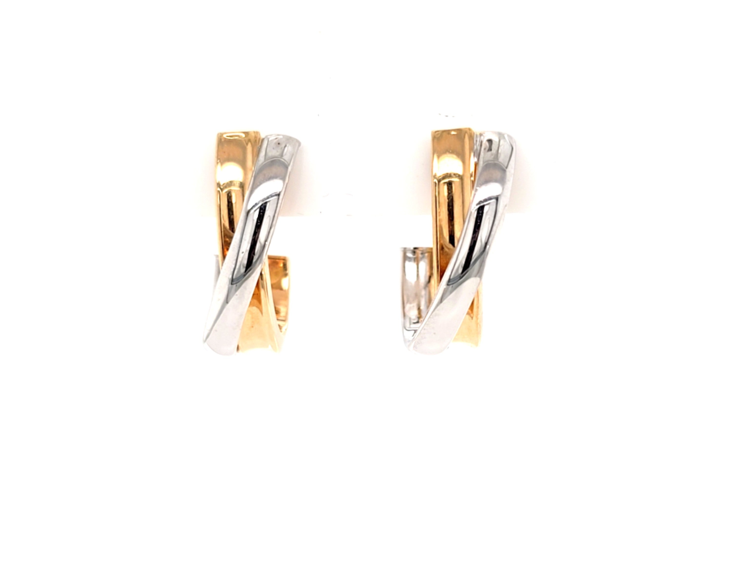 Ohrringe Gold Bicolor 585 14kt. 216855