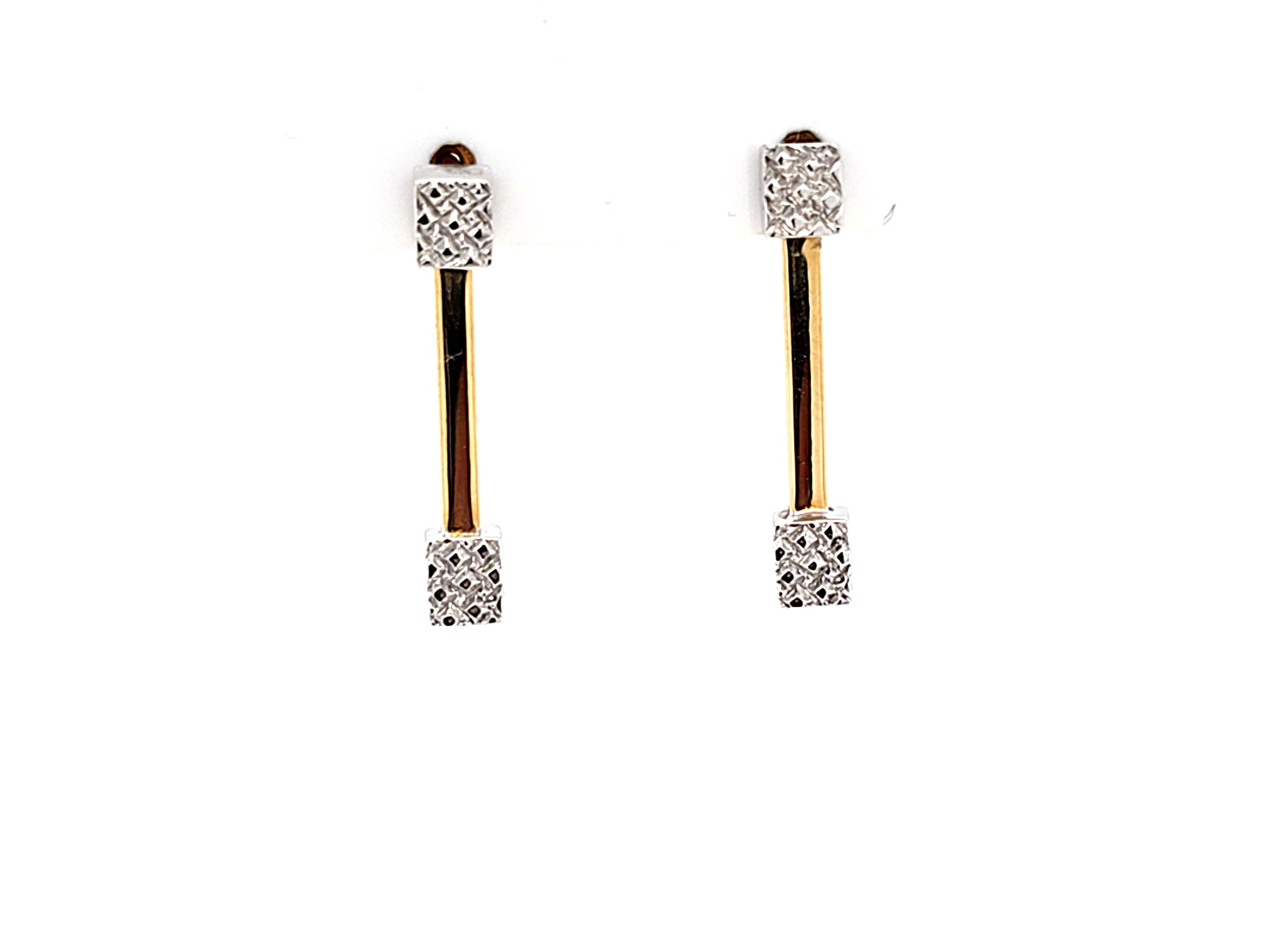 Ohrringe Gold Bicolor 585 14kt. 216856