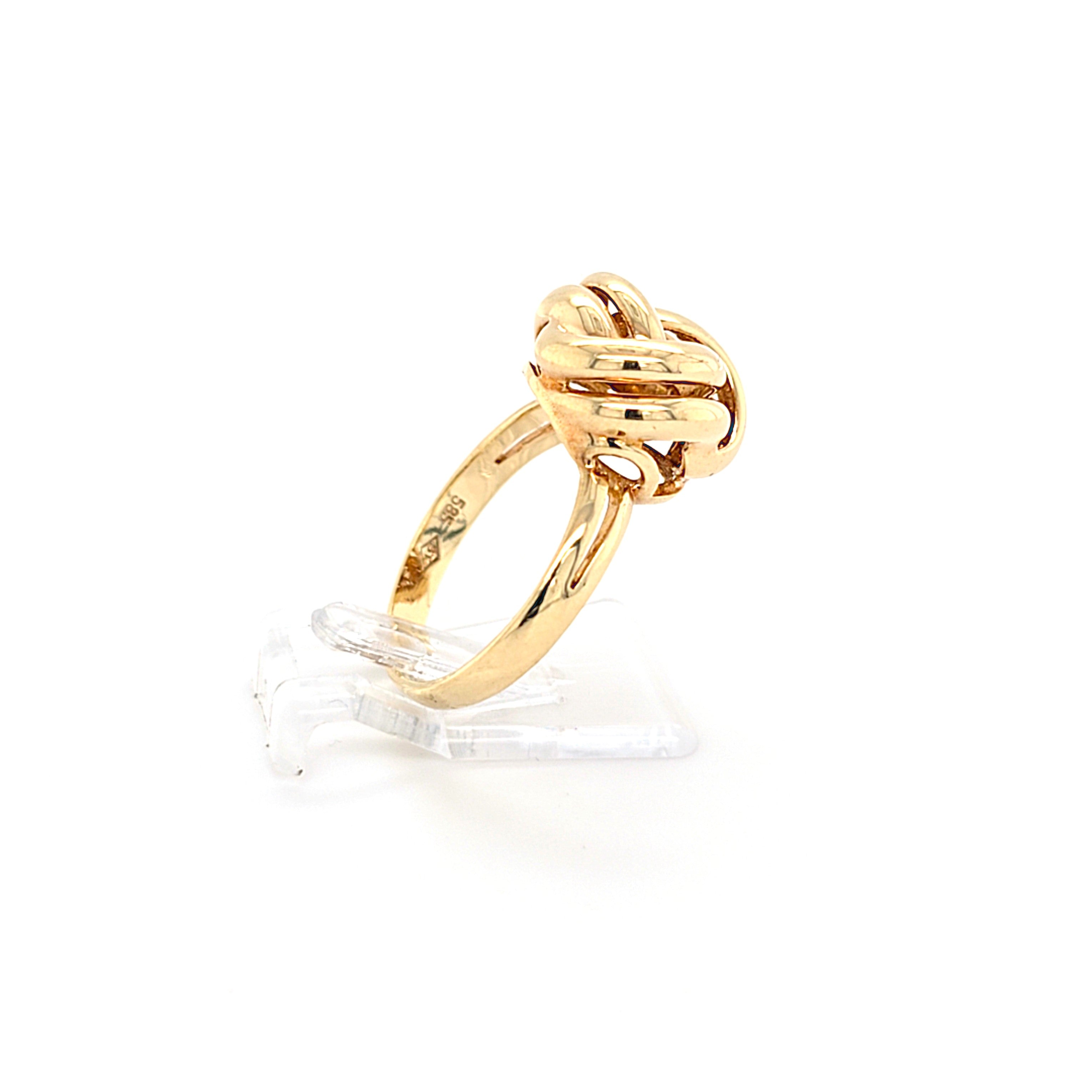Ring Gold 585 14 kt Damen Knoten