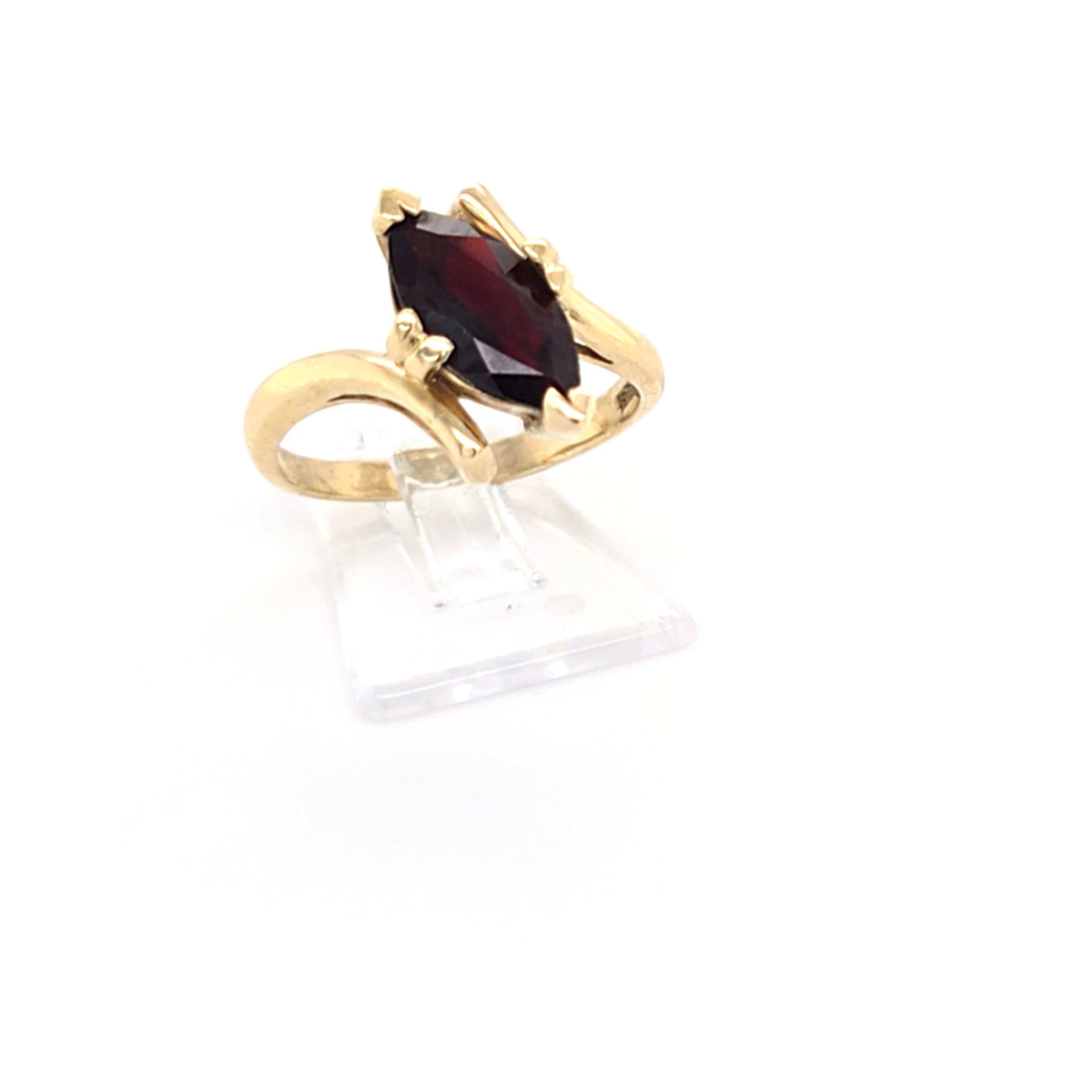 Damen Ring Gelbgold 585 14 kt schwarzer Schmuckstein *54* Schmuck 215745