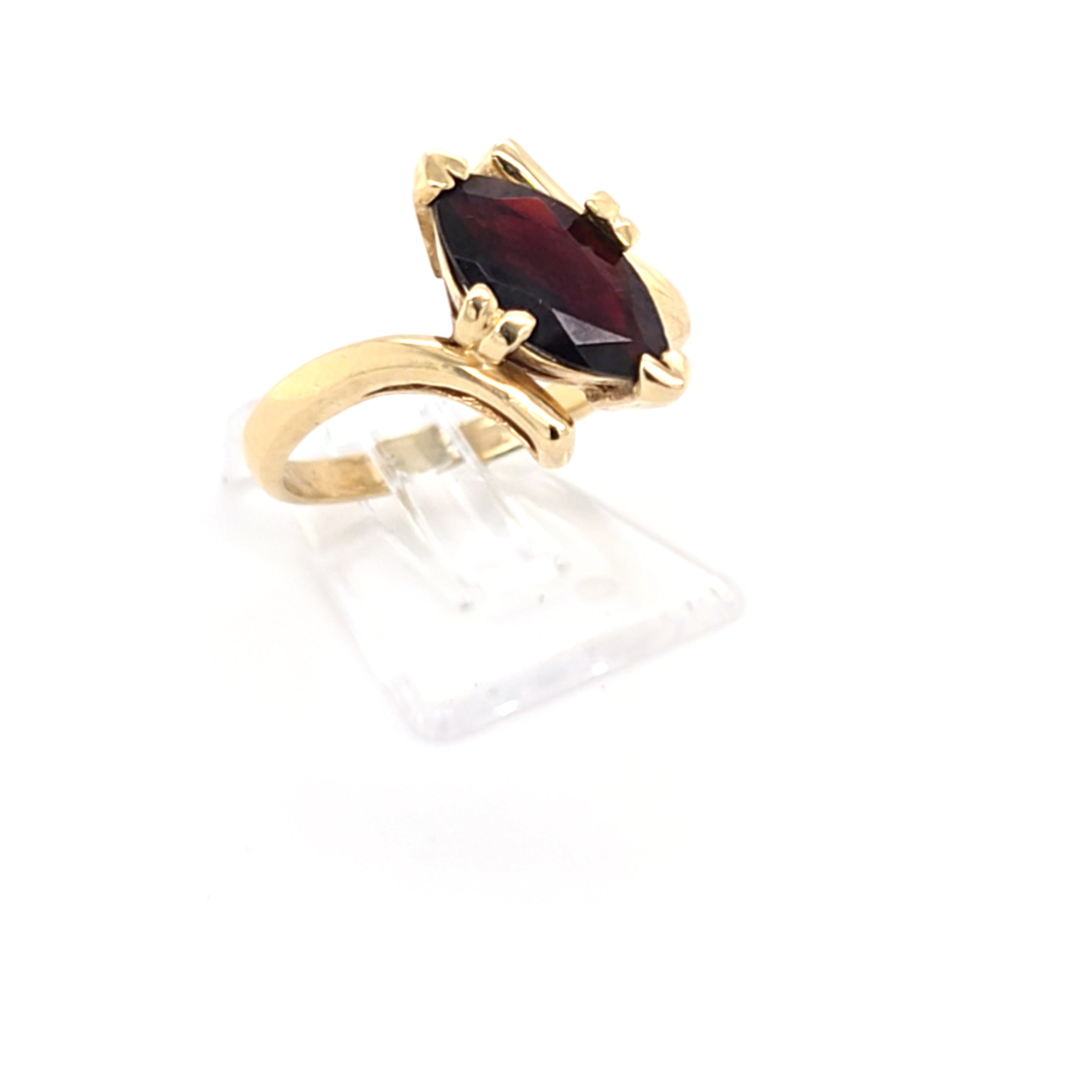 Damen Ring Gelbgold 585 14 kt schwarzer Schmuckstein *54* Schmuck 215745