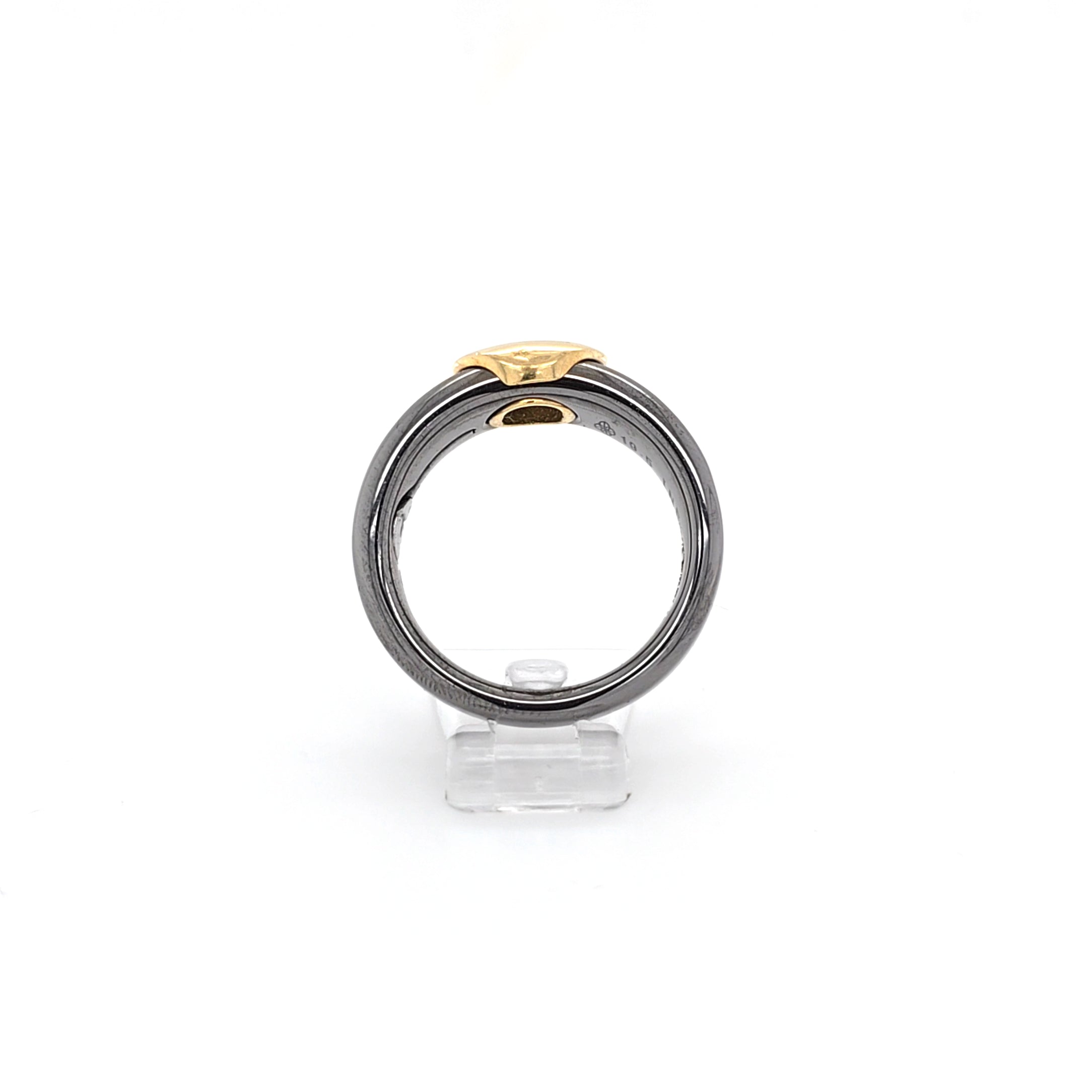 Ring Titan mit Gold Unisex 9 Brillanten ca. 0,09ct. *61*