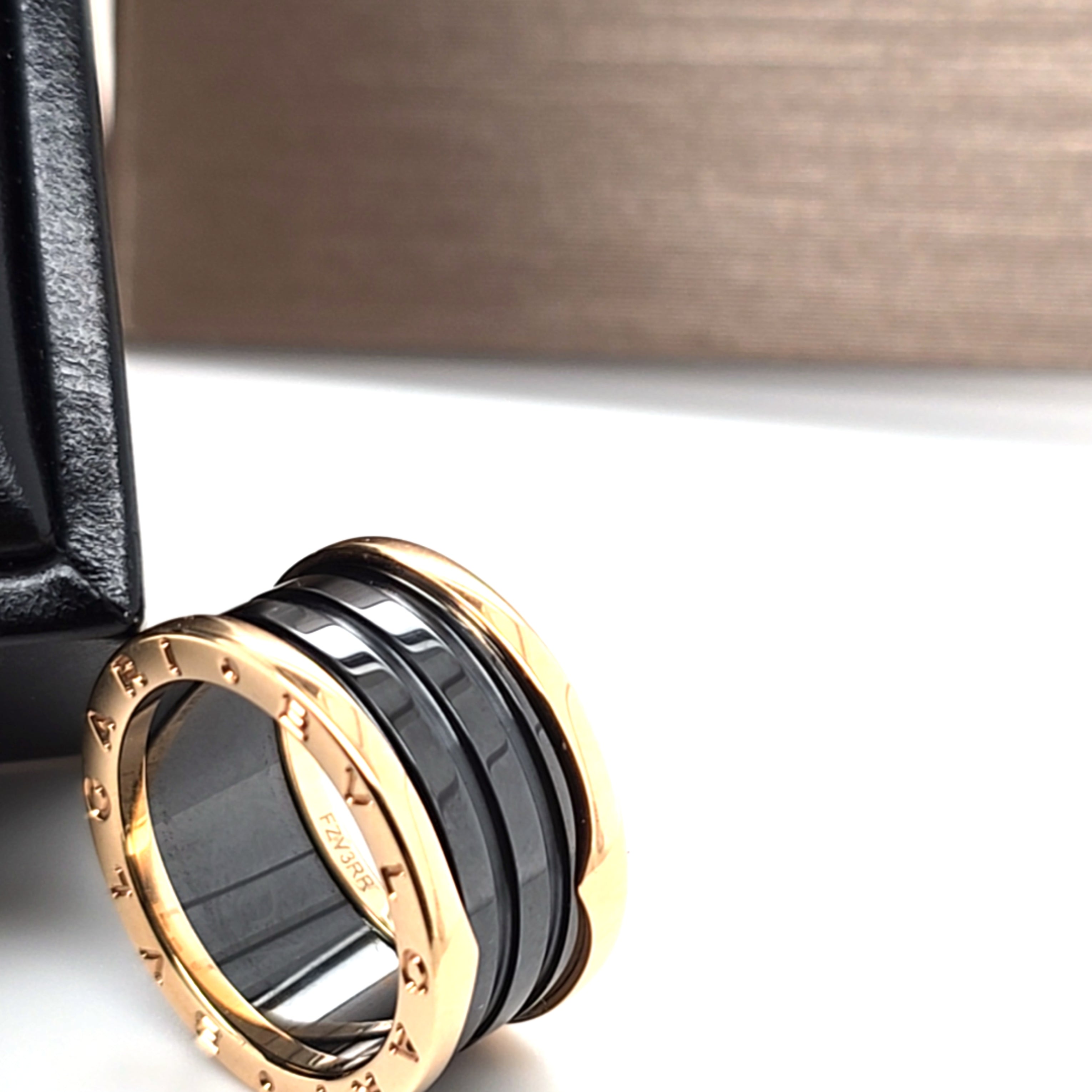 Bvlgari B Zero 4 Band Ring Keramik *58* Zertifikat OVP 219501