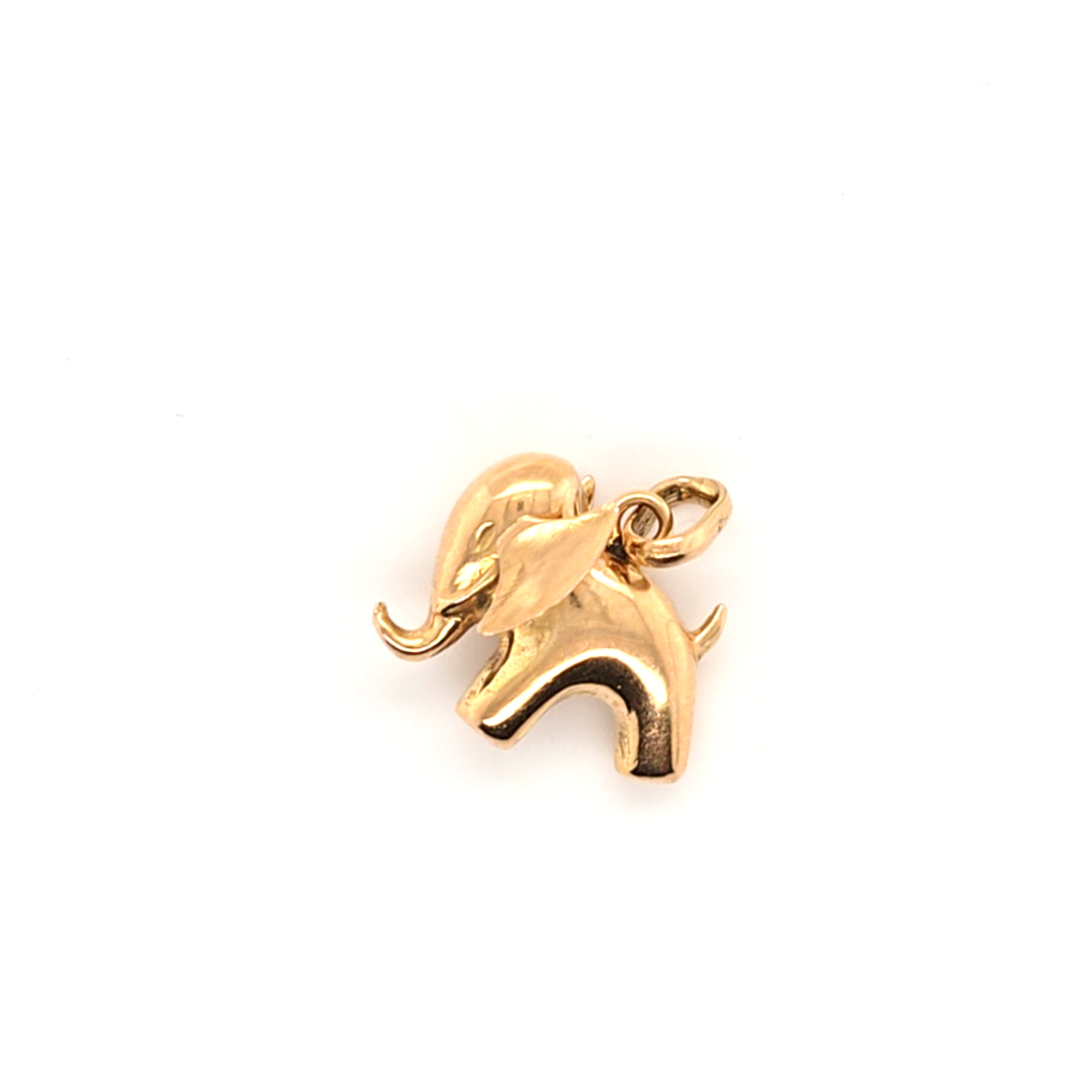 Anhänger Gelb Gold Elefant 750 18 kt Schmuck Geschenk  219590