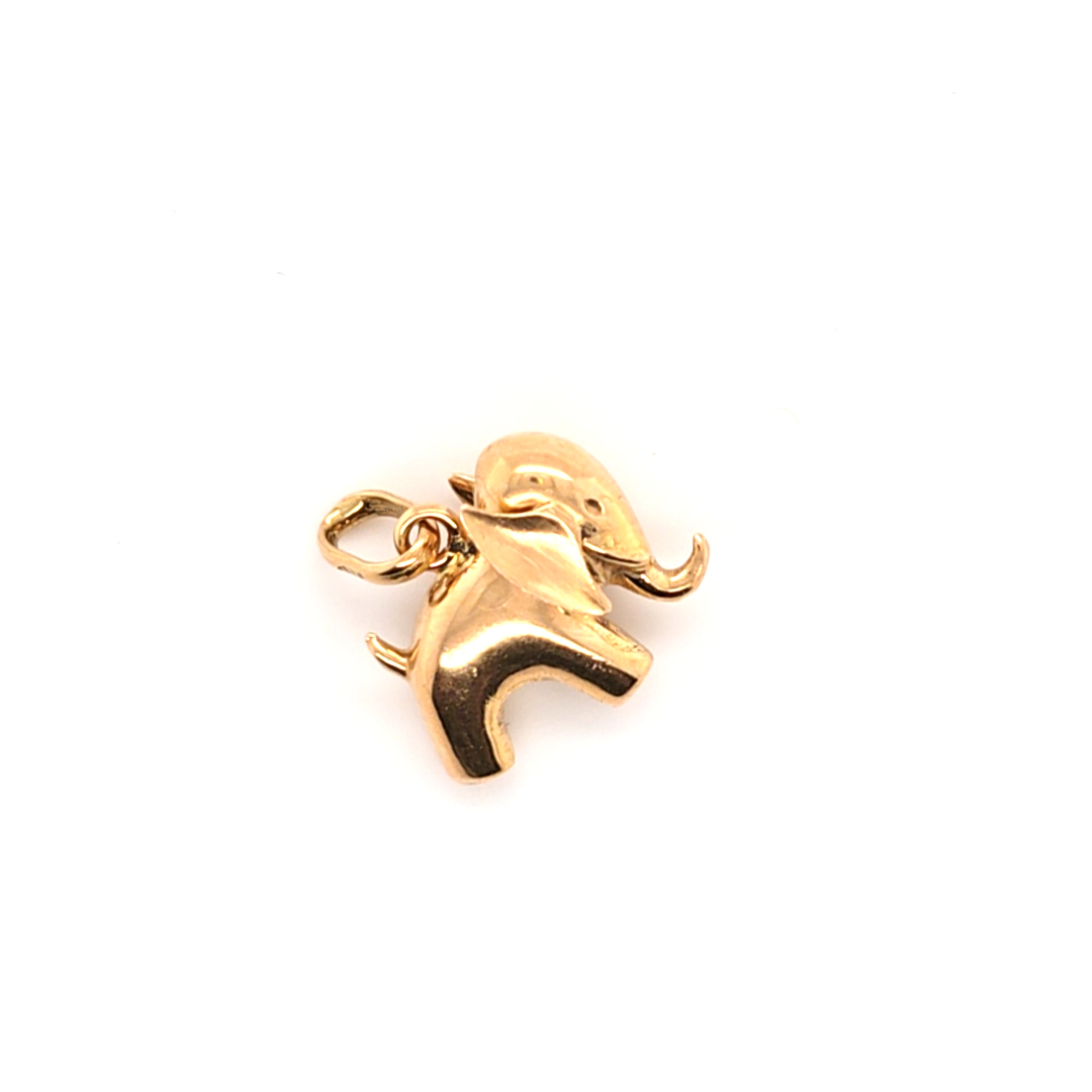 Anhänger Gelb Gold Elefant 750 18 kt Schmuck Geschenk  219590