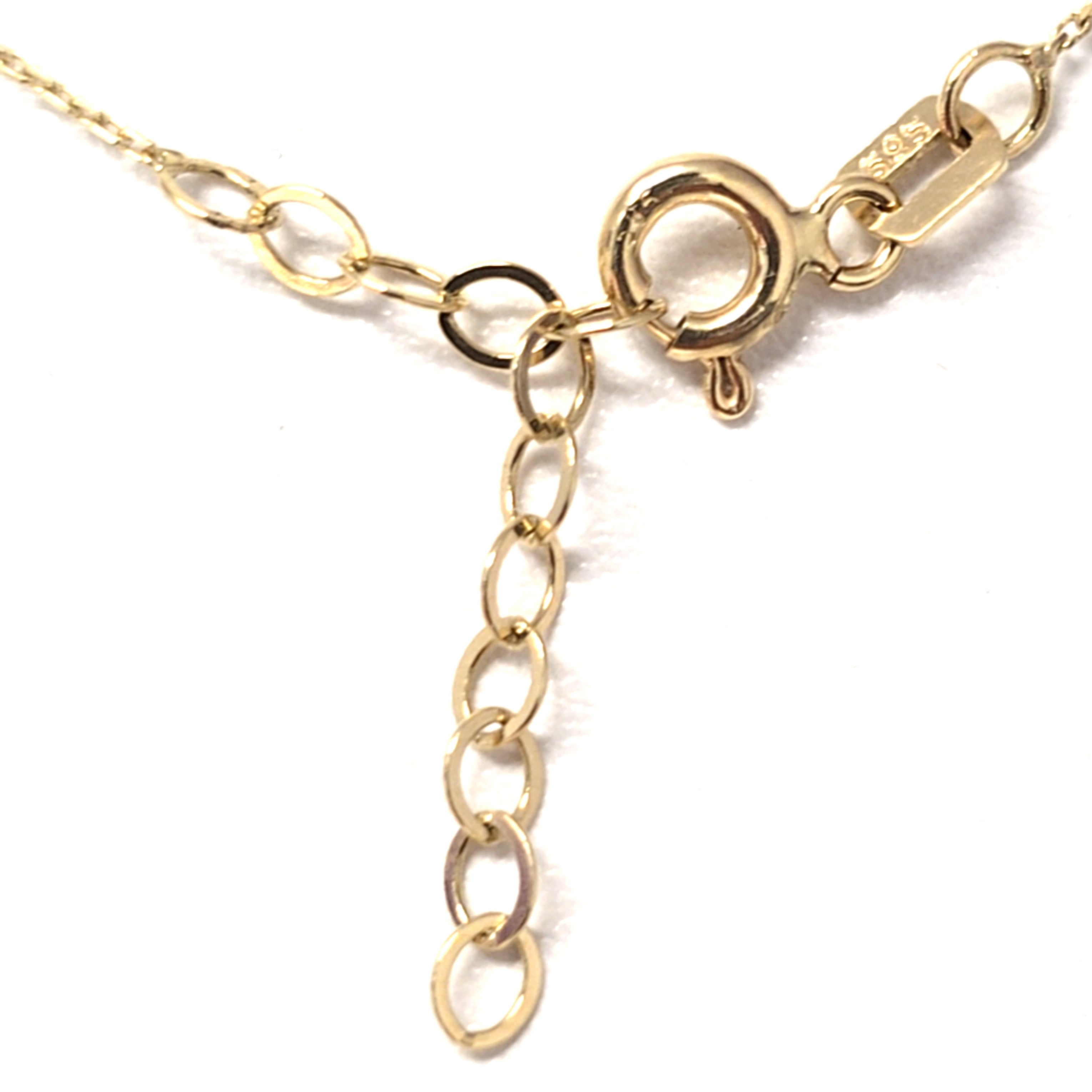 Kette Gelb Gold 585 14 kt 42 cm Blatt Gelb Weiß Gold 217630