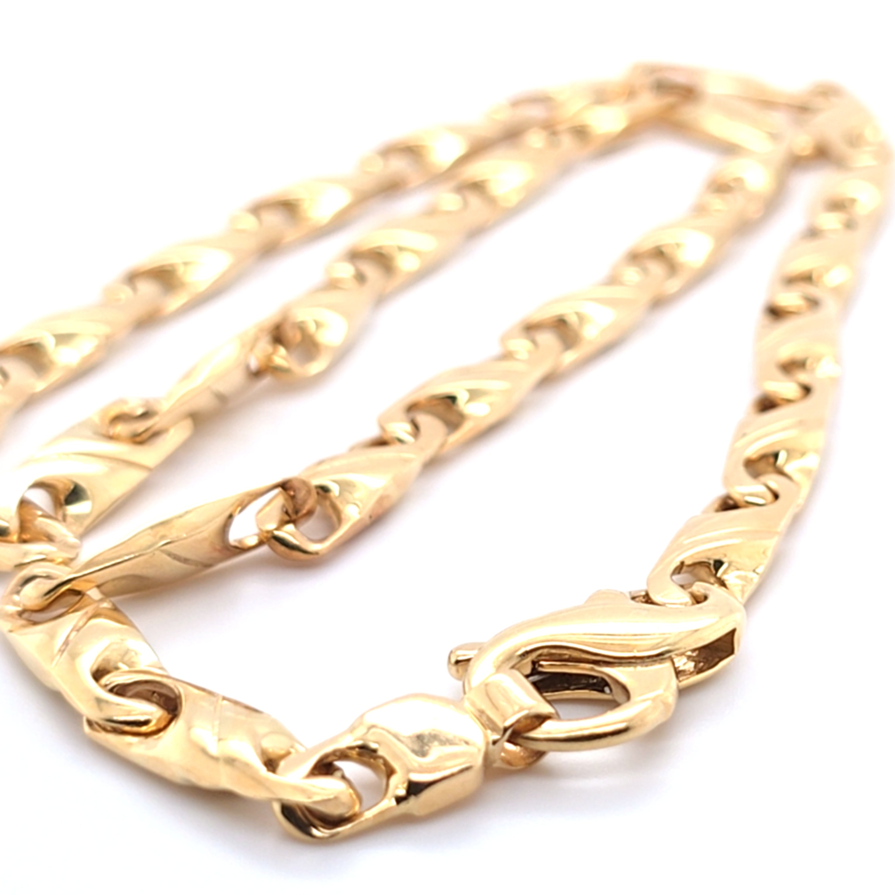 Kette  Gelbgold 585 14 Kt Unisex 45 cm B: 5,6 mm  L:45 cm