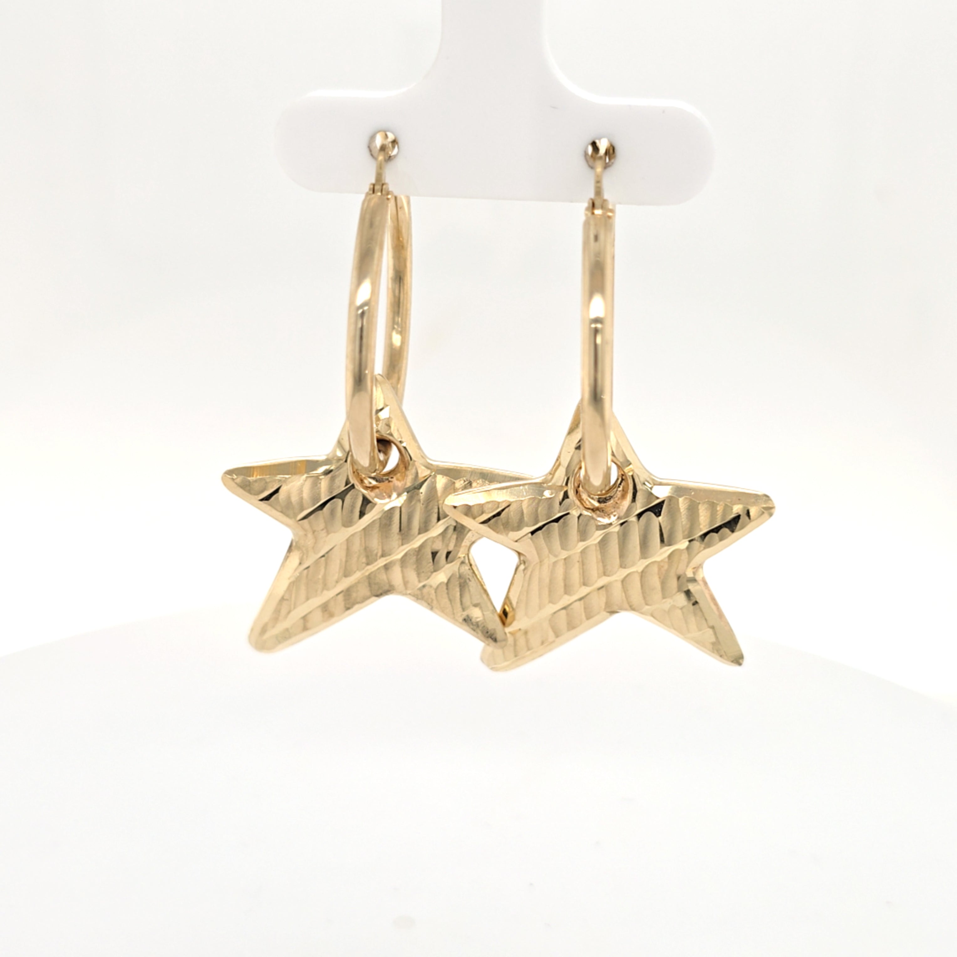 Ohrringe Gelb Gold 585 Stern Damen Schmuck