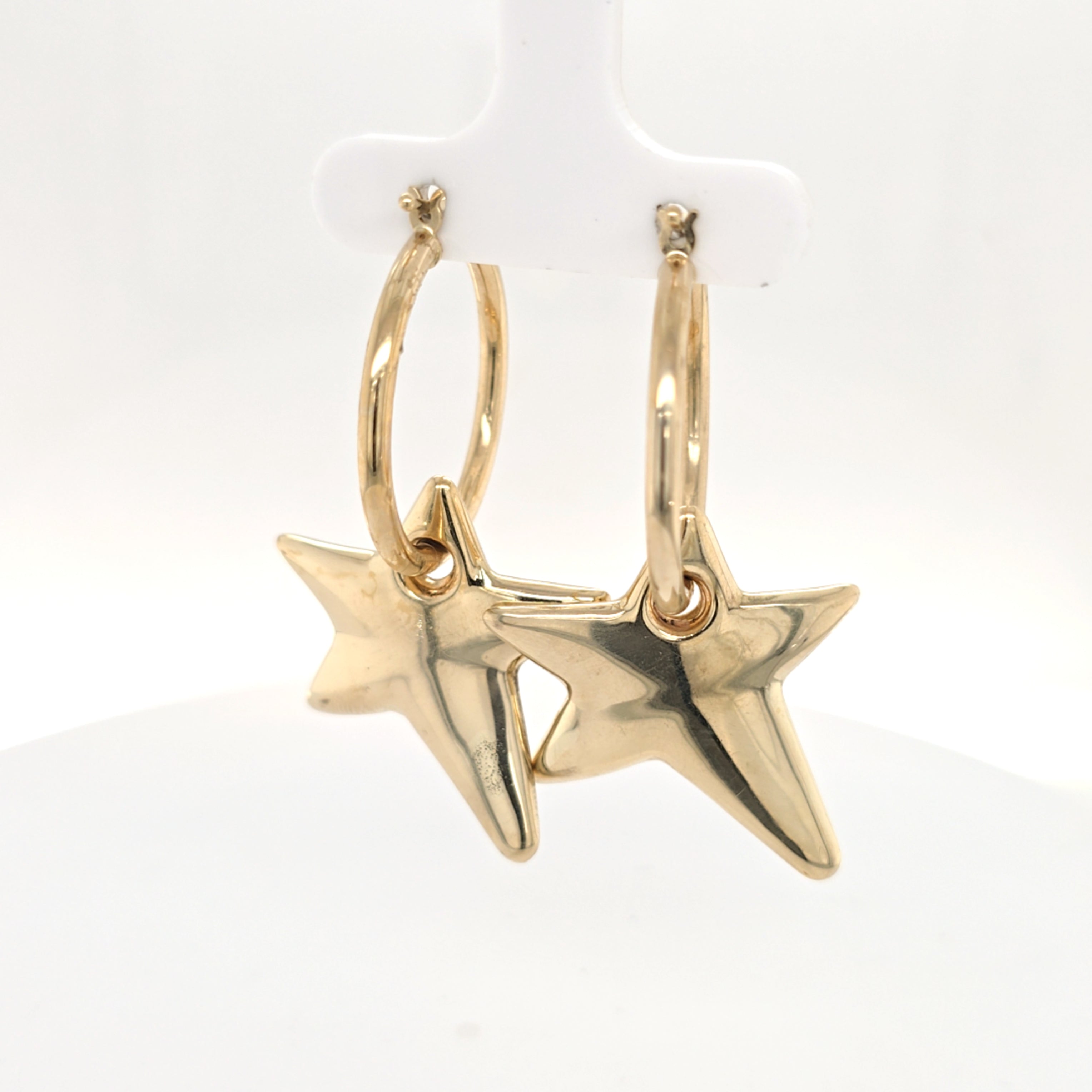 Ohrringe Gelb Gold 585 Stern Damen Schmuck