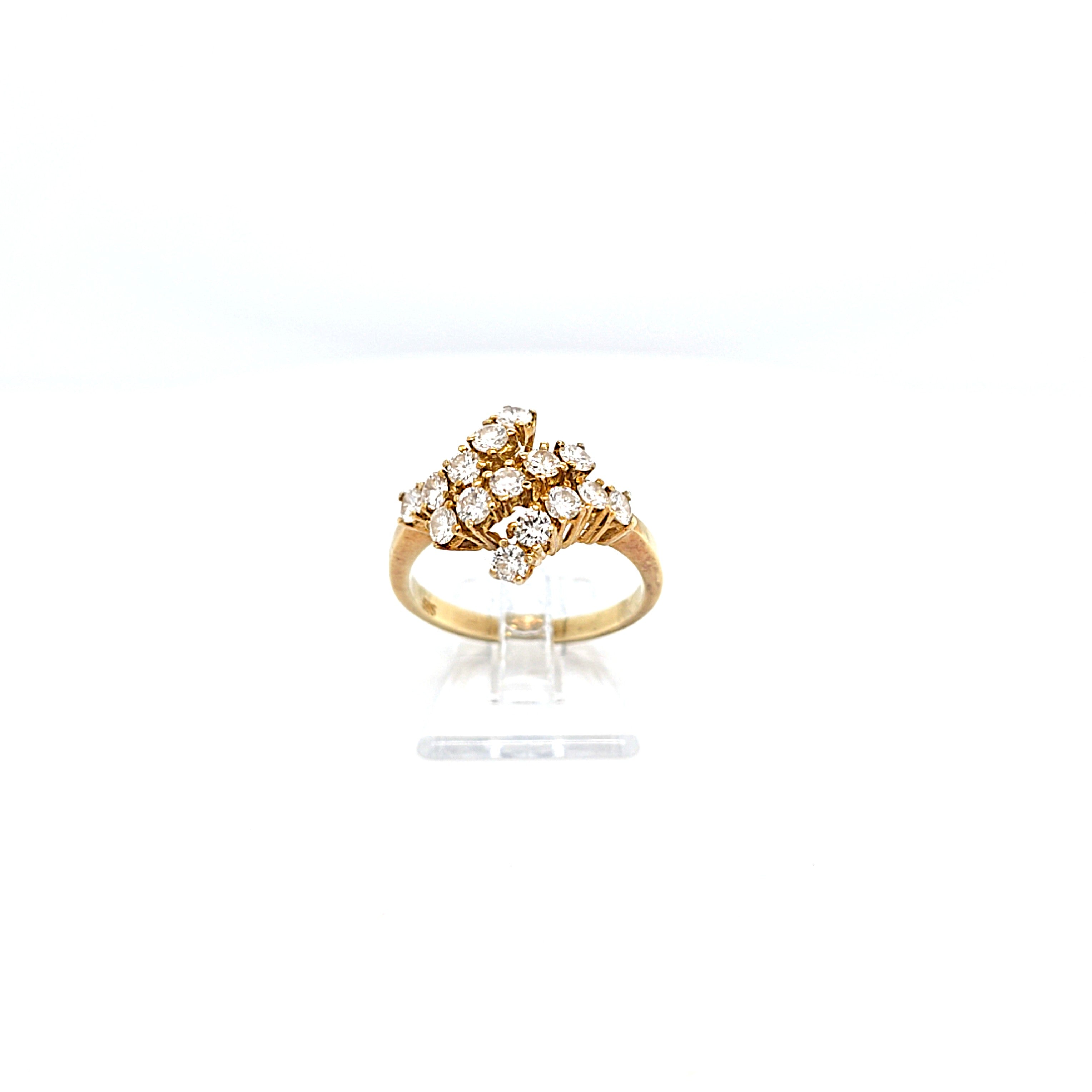 Ring Gold 585 14 kt Brillanten  Damen