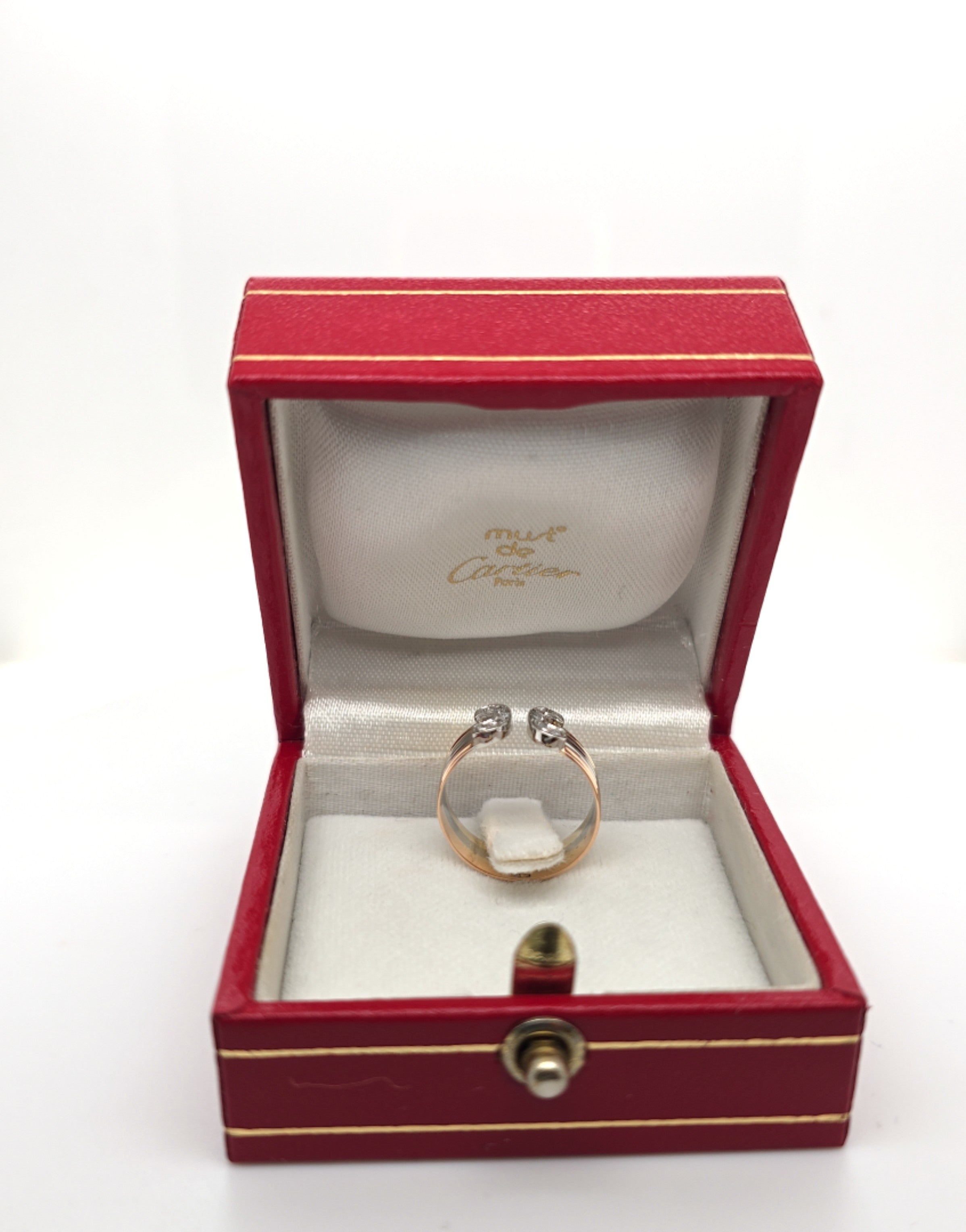 CARTIER Ring Tricolor 750 Damen Diamanten