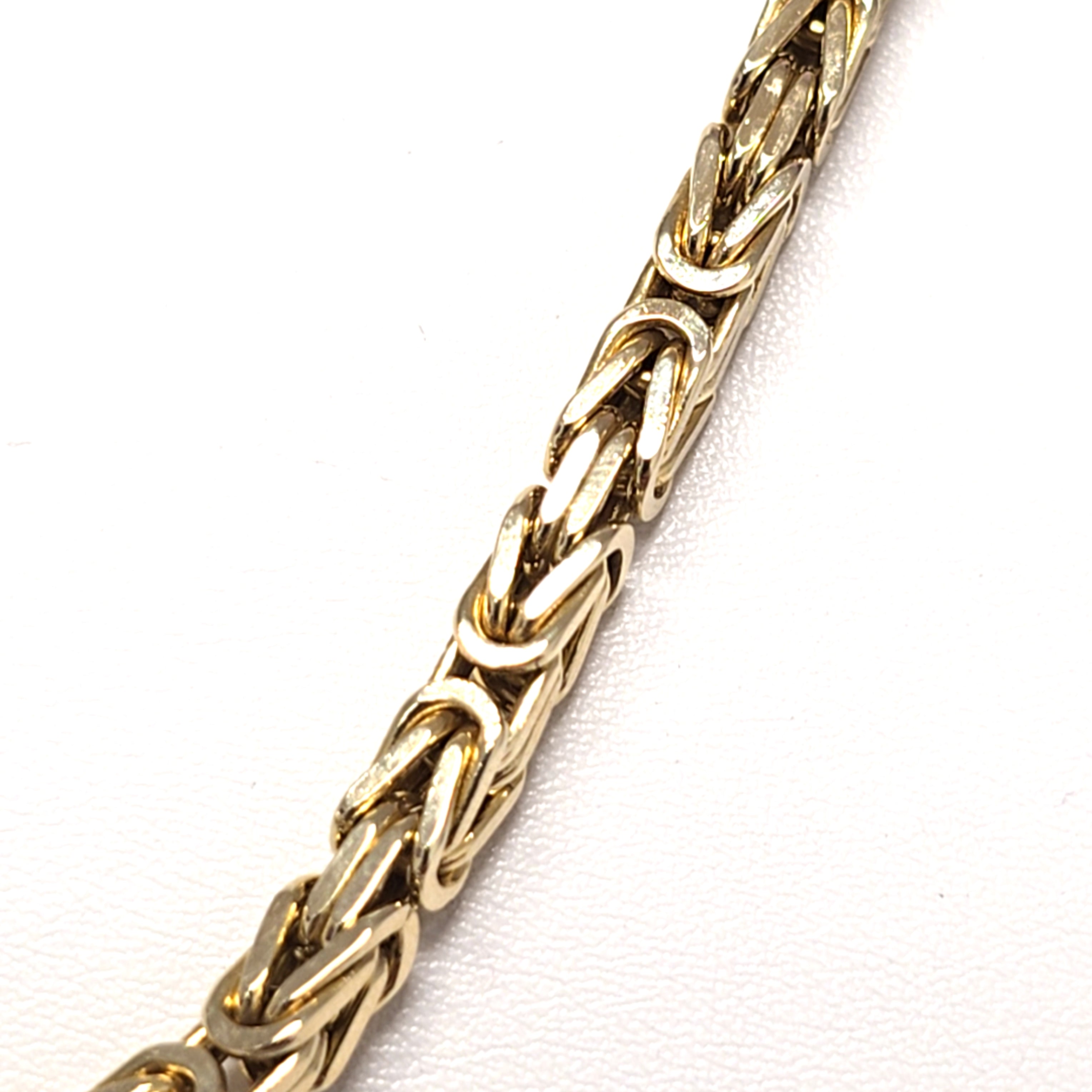 Königskette Gelb Gold 585 14 kt L: 60 / 4 mm Unisex