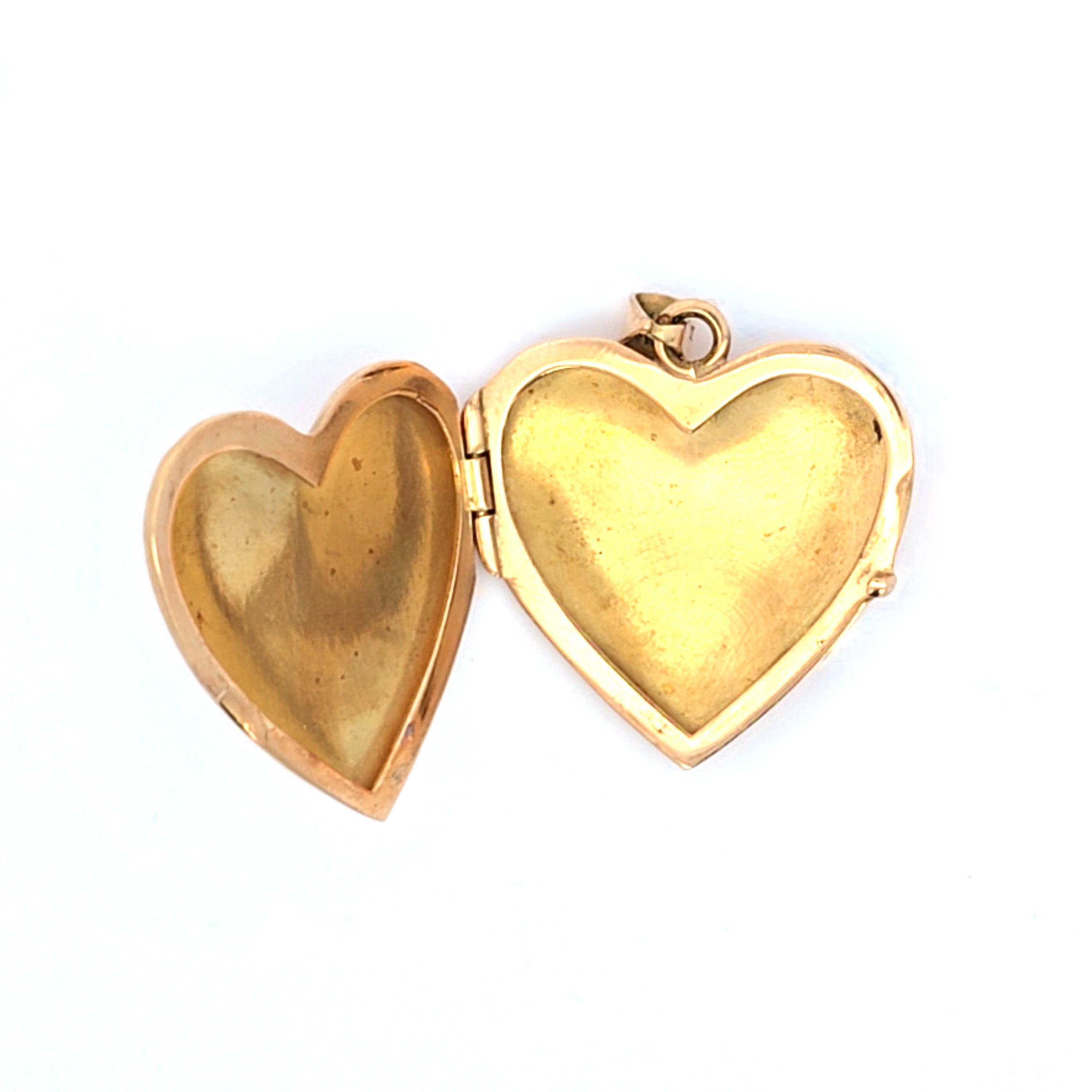 Damen Medaillon Anhänger Herz Gelbgold 750 18kt