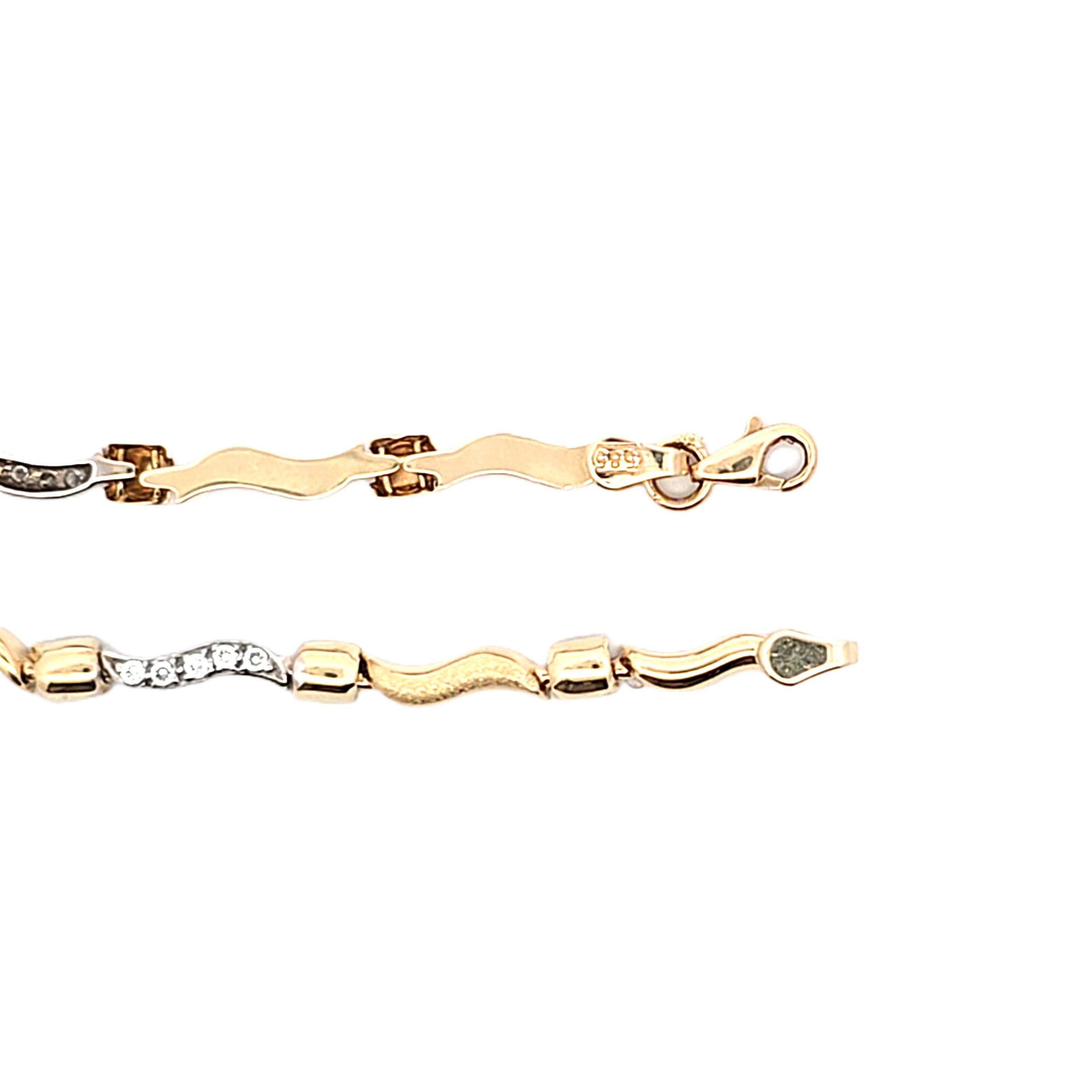 Armband Gelbgold / Weißgold 585 14kt