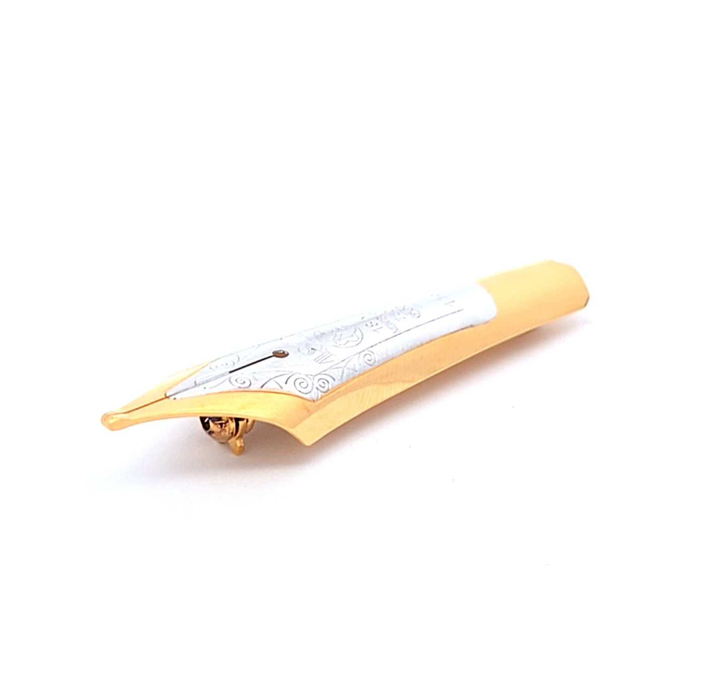 Montblanc Anstecknadel Gelb Weiß Gold 750 18 kt Feder 149
