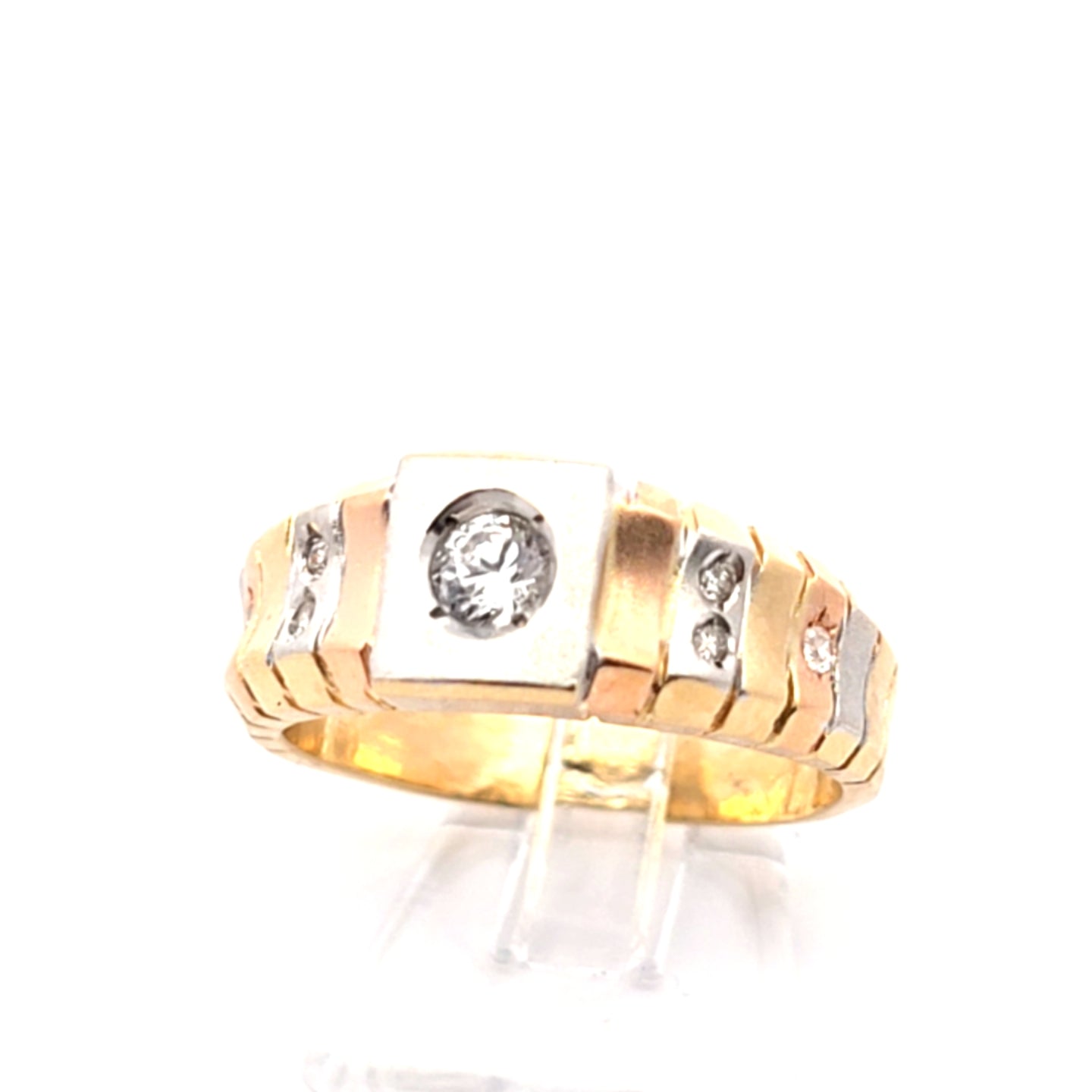 Damen Ring Gelbgold Weißgold Rotgold  750 18 kt Brillanten *57*