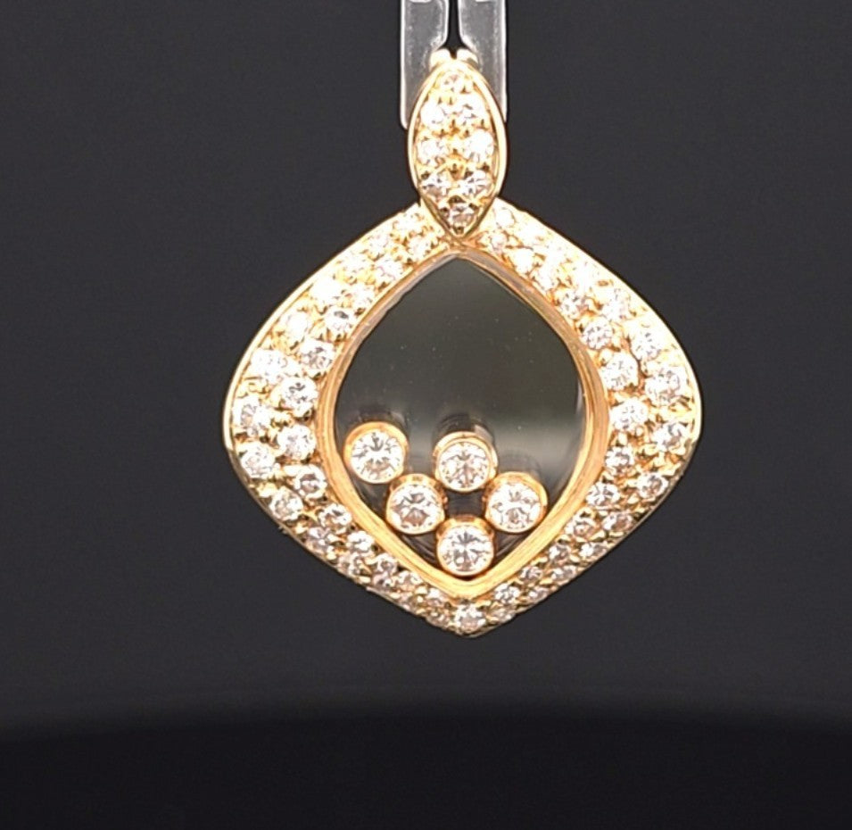 Chopard Anhänger Happy Diamonds Gelb Gold 750