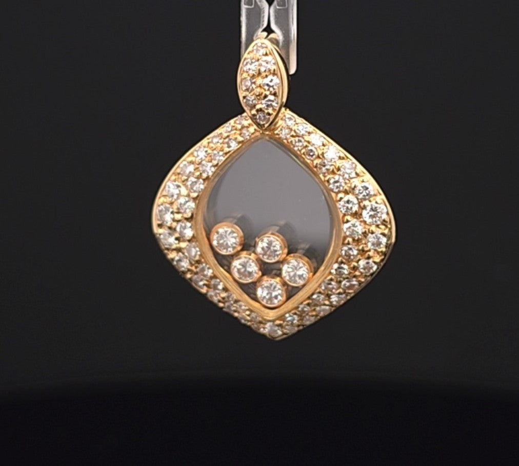Chopard Anhänger Happy Diamonds Gelb Gold 750