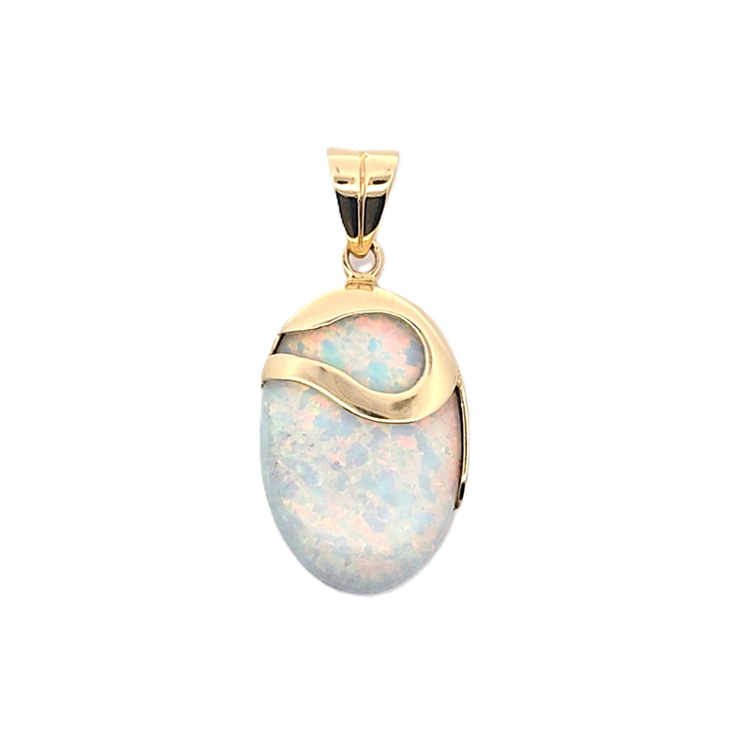 Damen Anhänger Gelbgold Opal 585/14kt