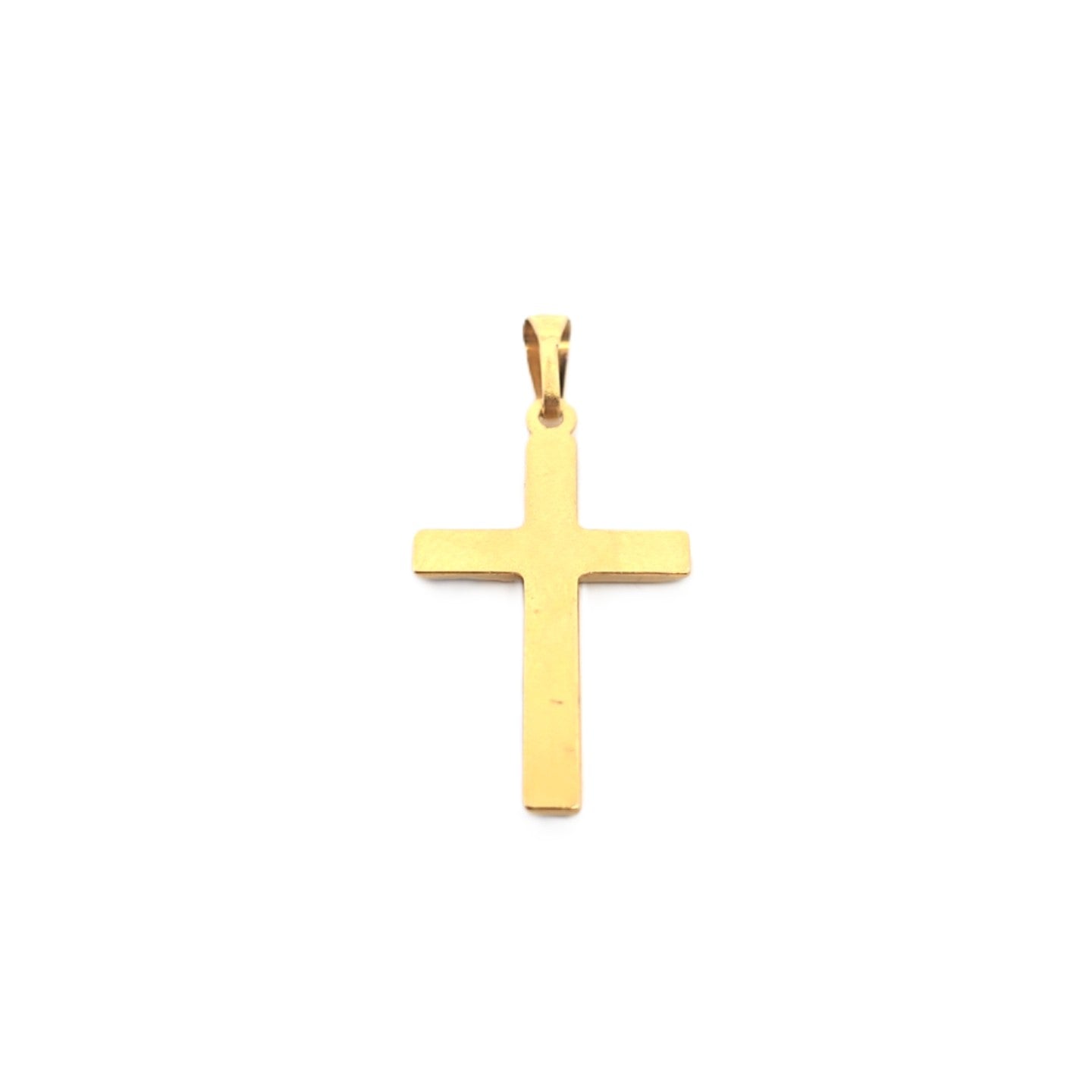 Anhänger Kreuz Gelbgold / Weißgold 375 / 9kt