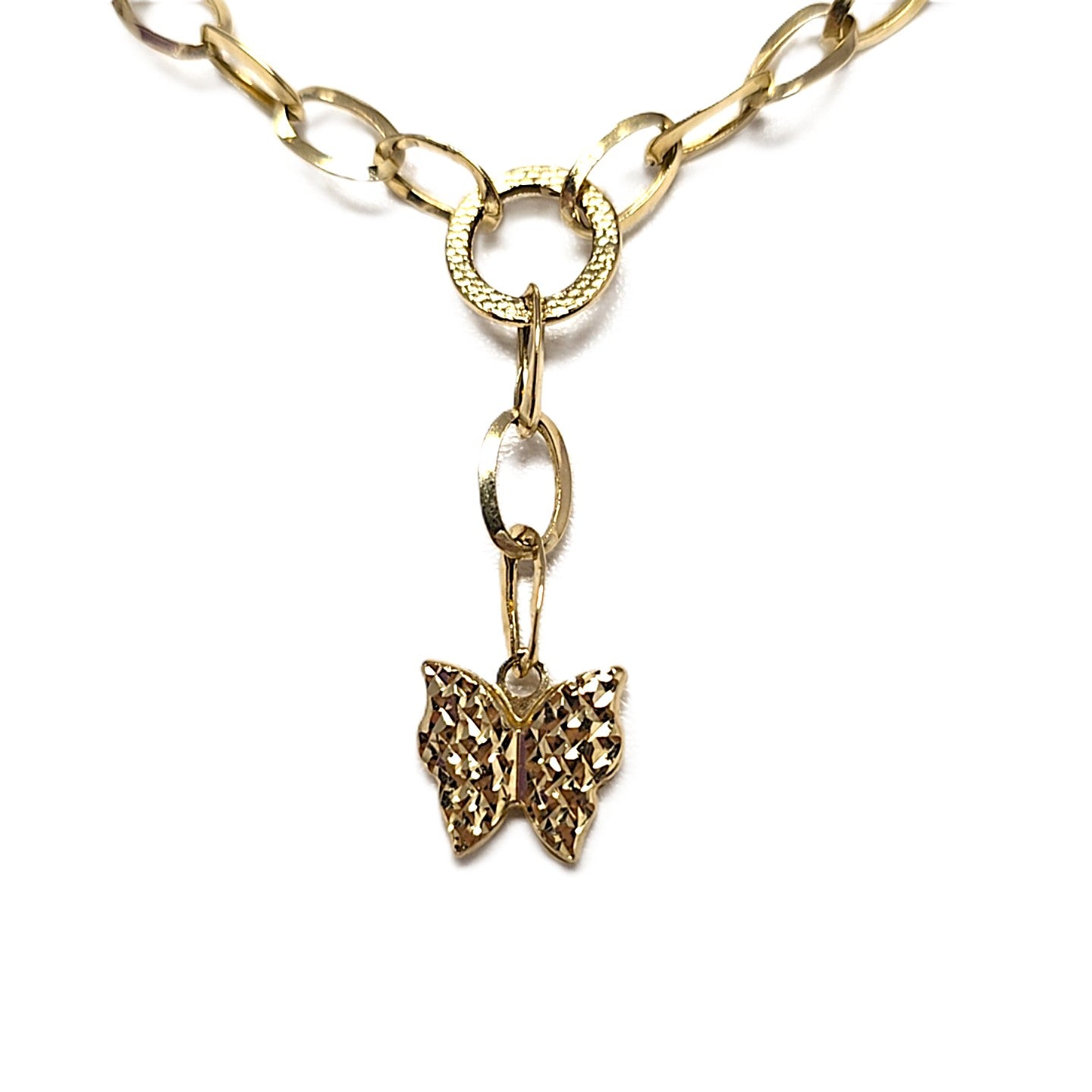 Collier Gelbgold / Weißgold Schmetterlinge 585/14kt