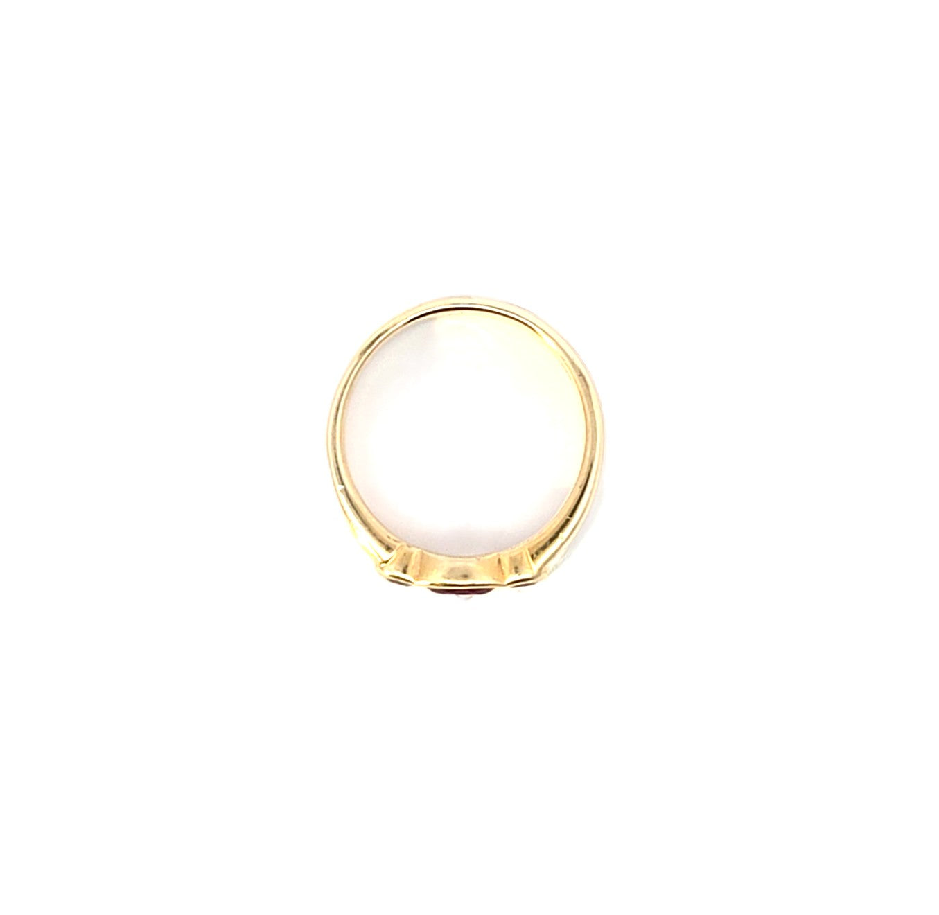 Damen Ring Gelbgold Brillanten Roter Schmuckstein 585/ 14kt