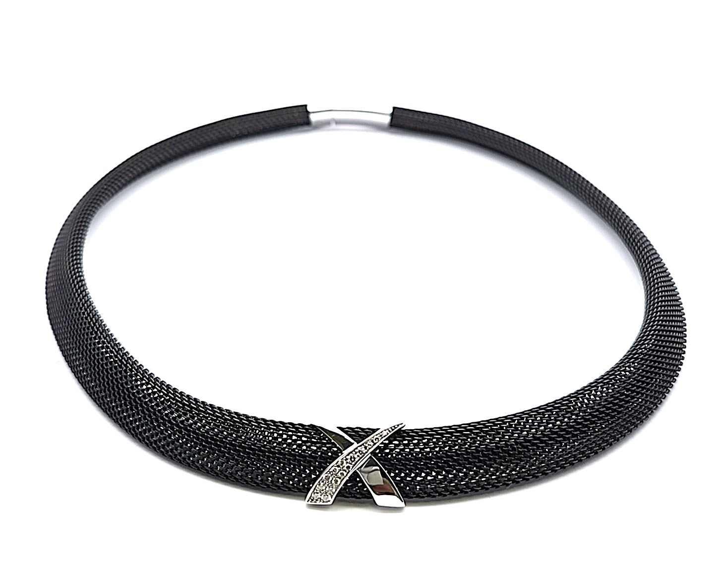 Cédé Milanaise Collier Weiß Gold 750 Brillanten