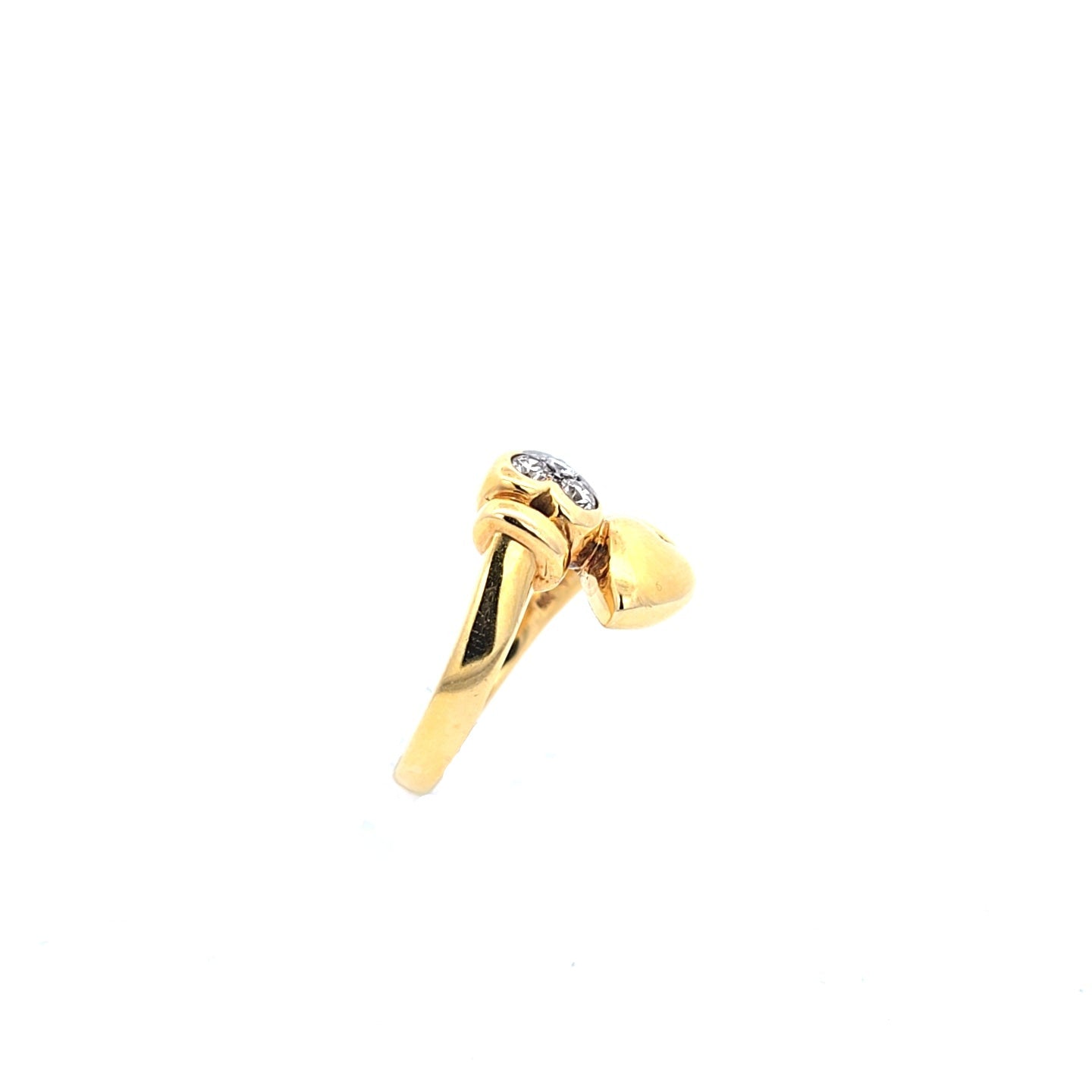 Damen Ring Gelbgold Brillanten 750/18kt Gr.53
