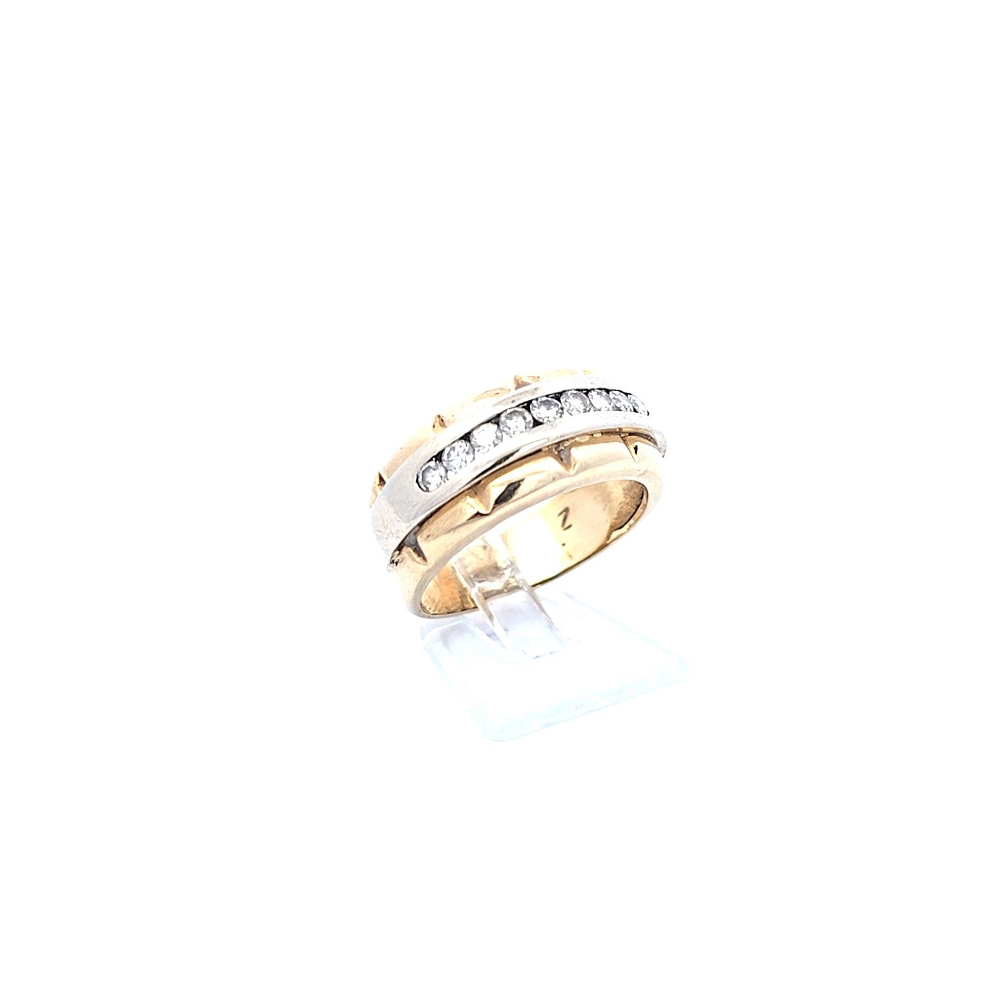 Damen Ring Gelbgold Weißgold Brillanten 750/18kt 221264