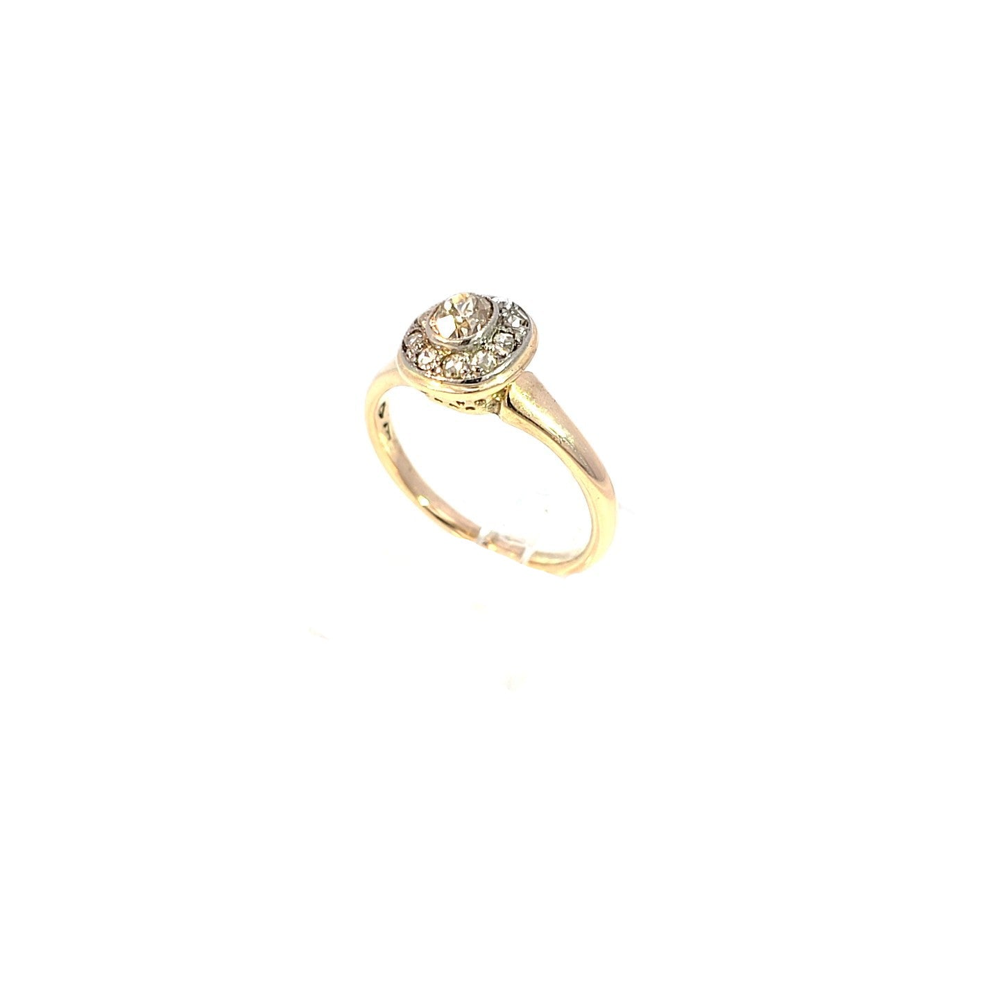 Damen Ring Gelb Gold 585/ 14kt Brillanten ca. 0,2ct 208543