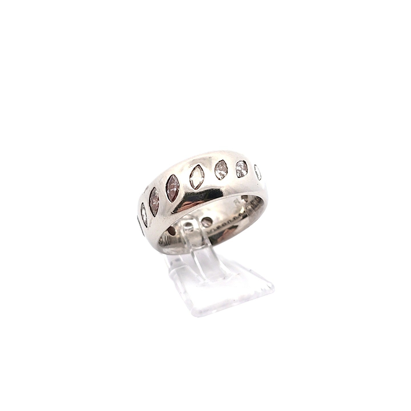 Damen Ring Platin Diamanten Navette ca. 1,4ct *55*
