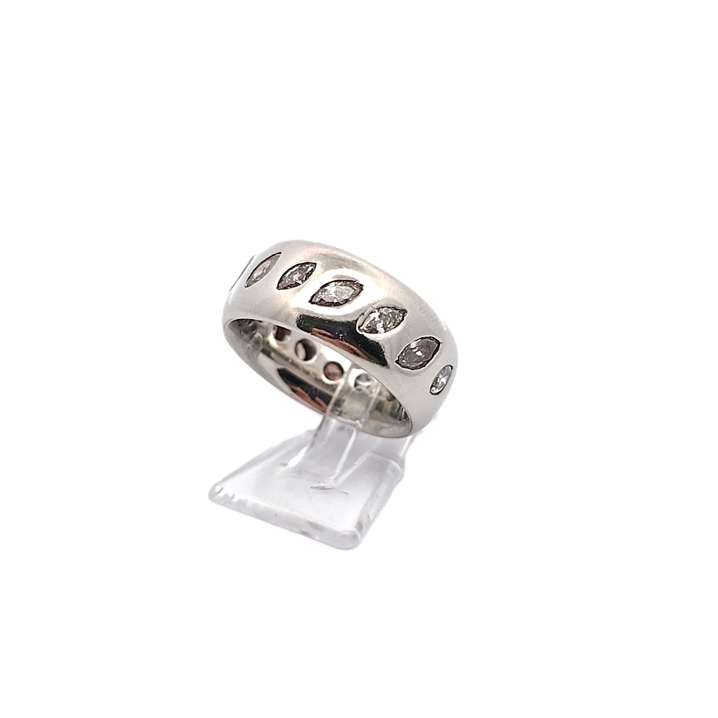 Damen Ring Platin Diamanten Navette ca. 1,4ct *55*