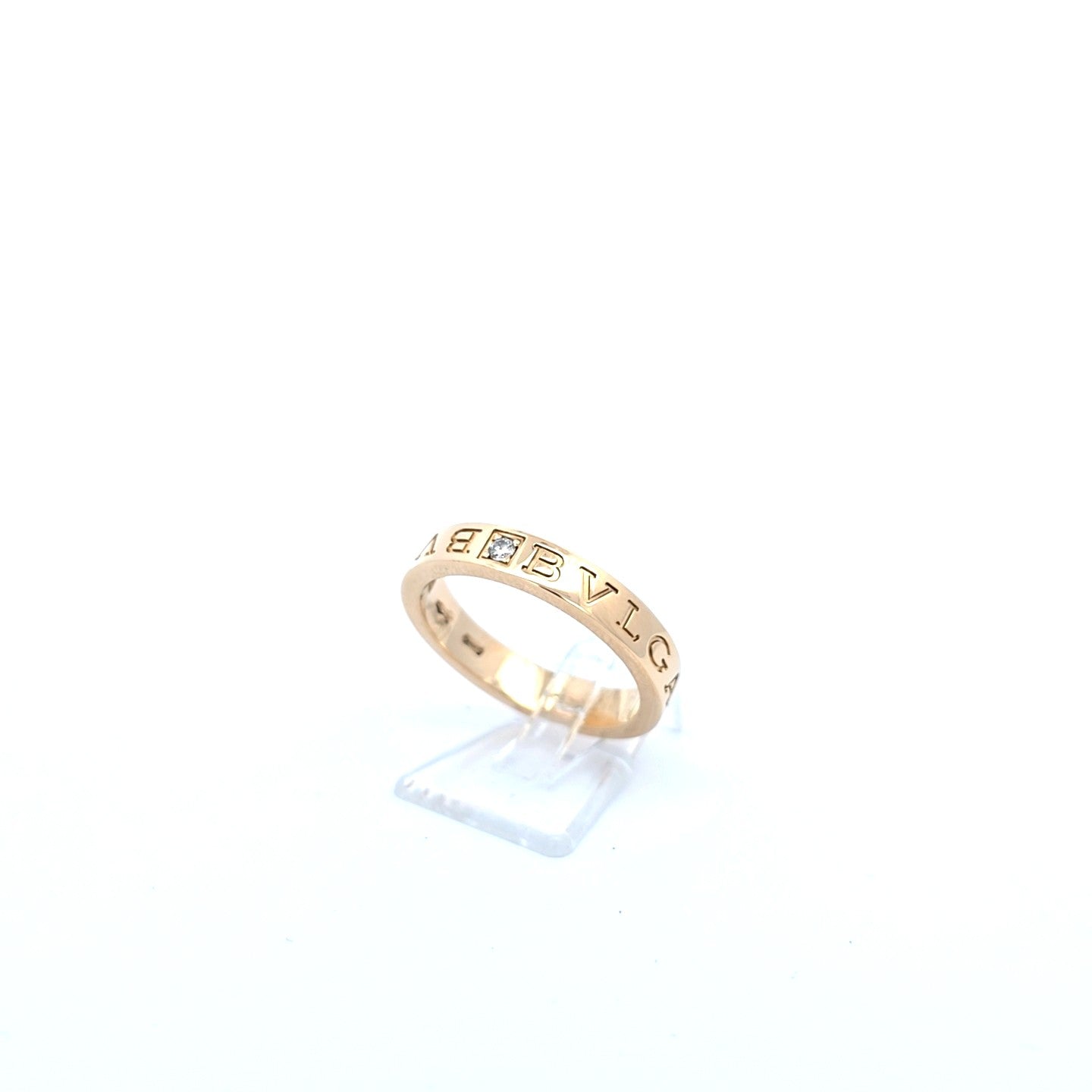 Bvlgari Ring Gelb Gold 750 BZero Unisex Brillant