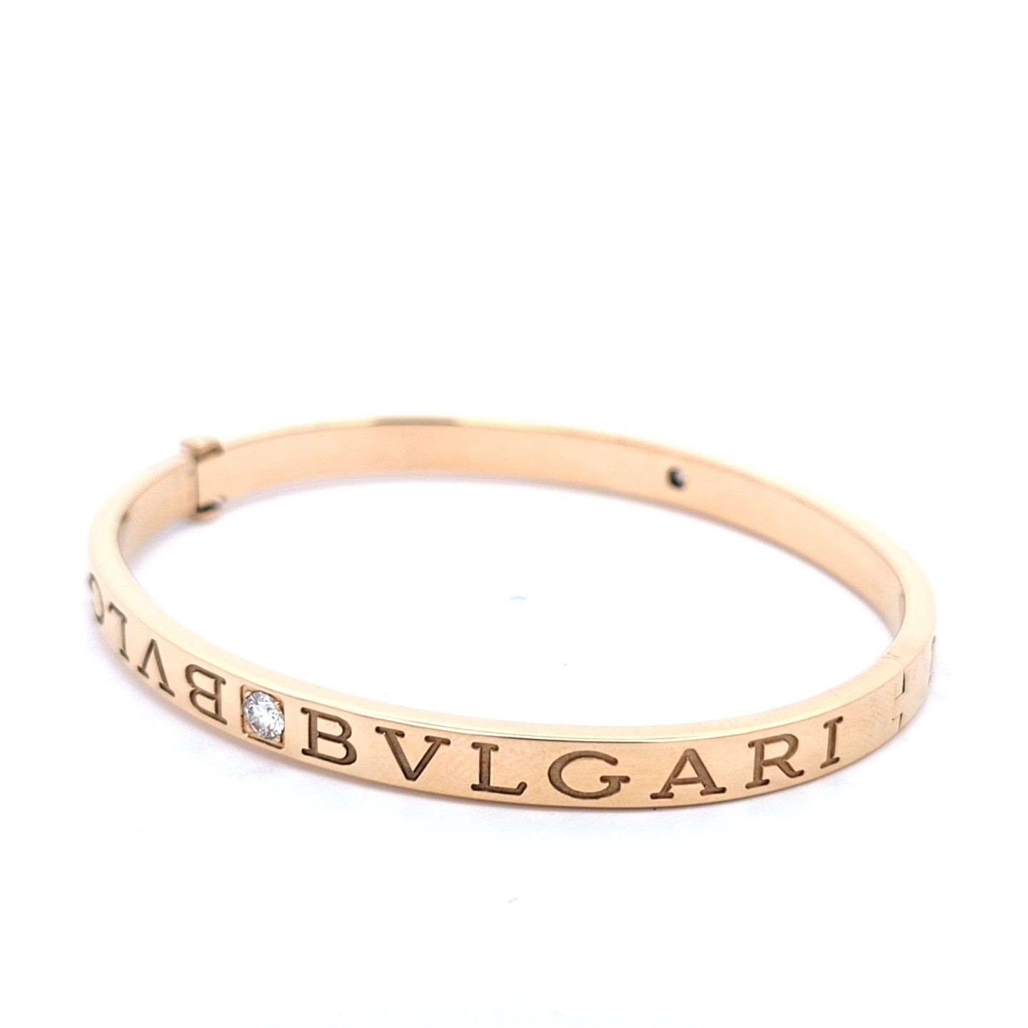 Bvlgari Armreif BZero Gelb Gold 750 Brillanten Schmuck Unisex