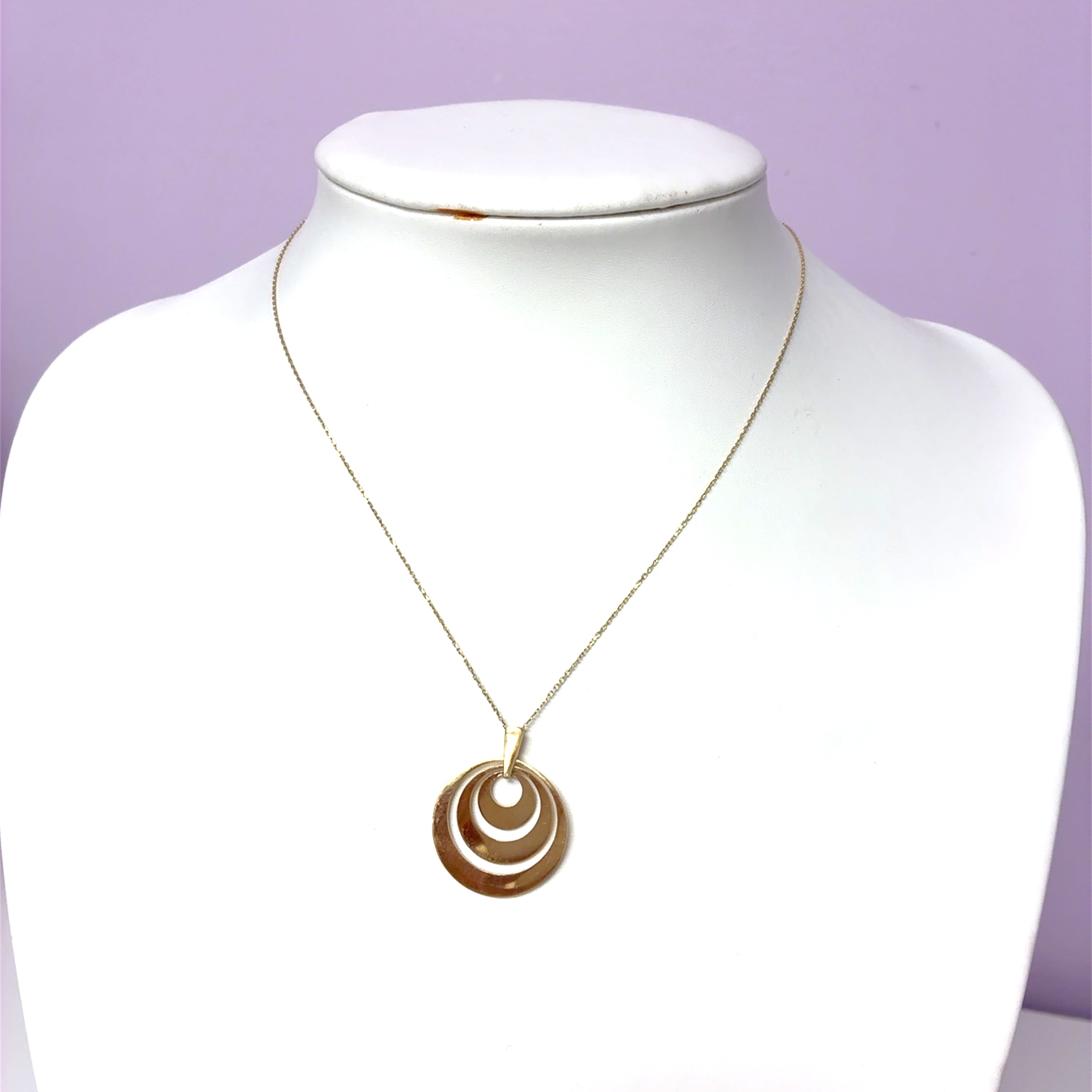 Kette Gelb Gold 585 Anhänger Geschenk Schmuck