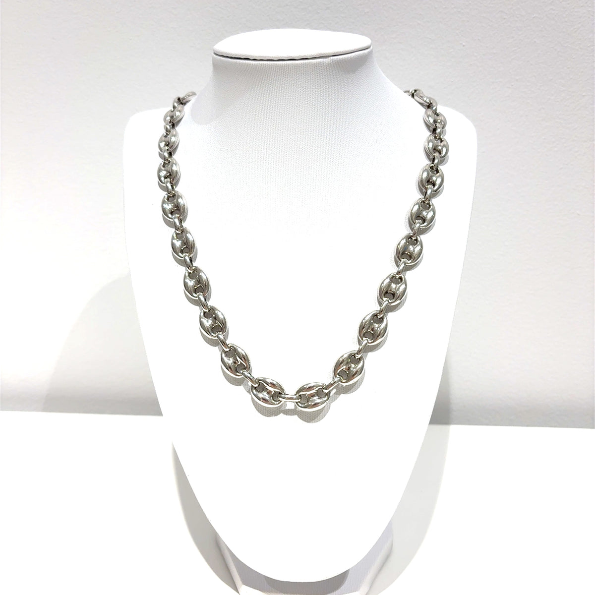 Bohnenkette Silber 925 Schmuck 60cm