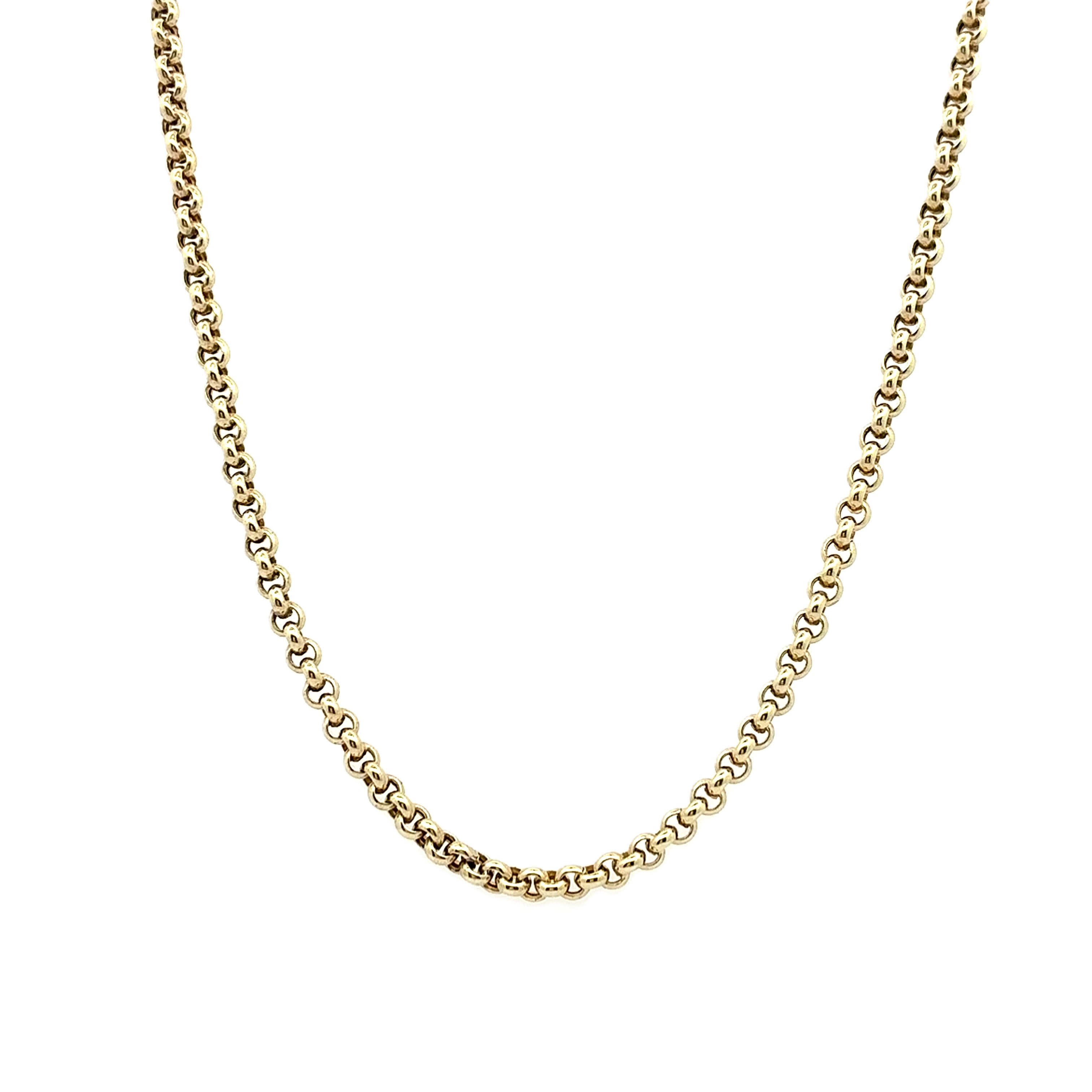 Kette Gelb Gold 585 / 14 kt Unisex Schmuck Geschenk 207239