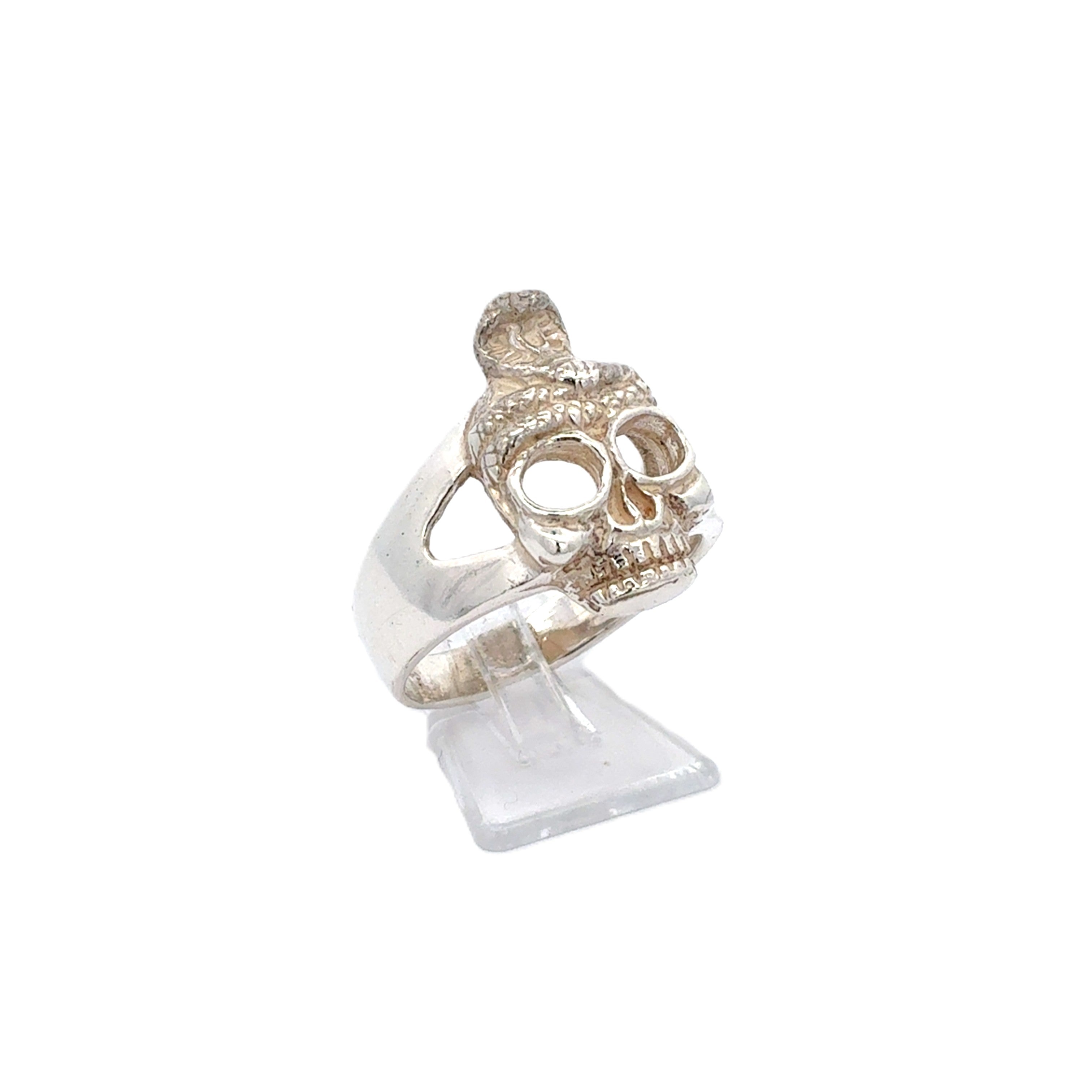 Skellet Schädel Rind Sterling Silber 925 Geschenk *61*